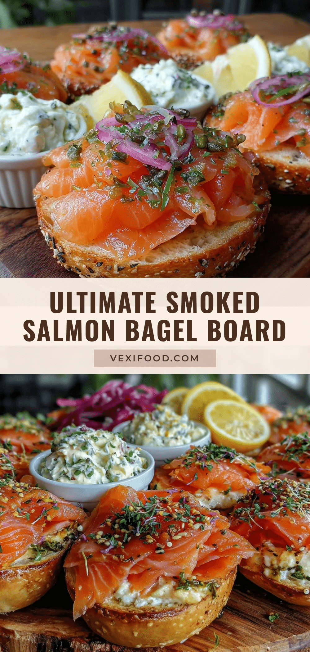 smoked salmon bagel board recipe