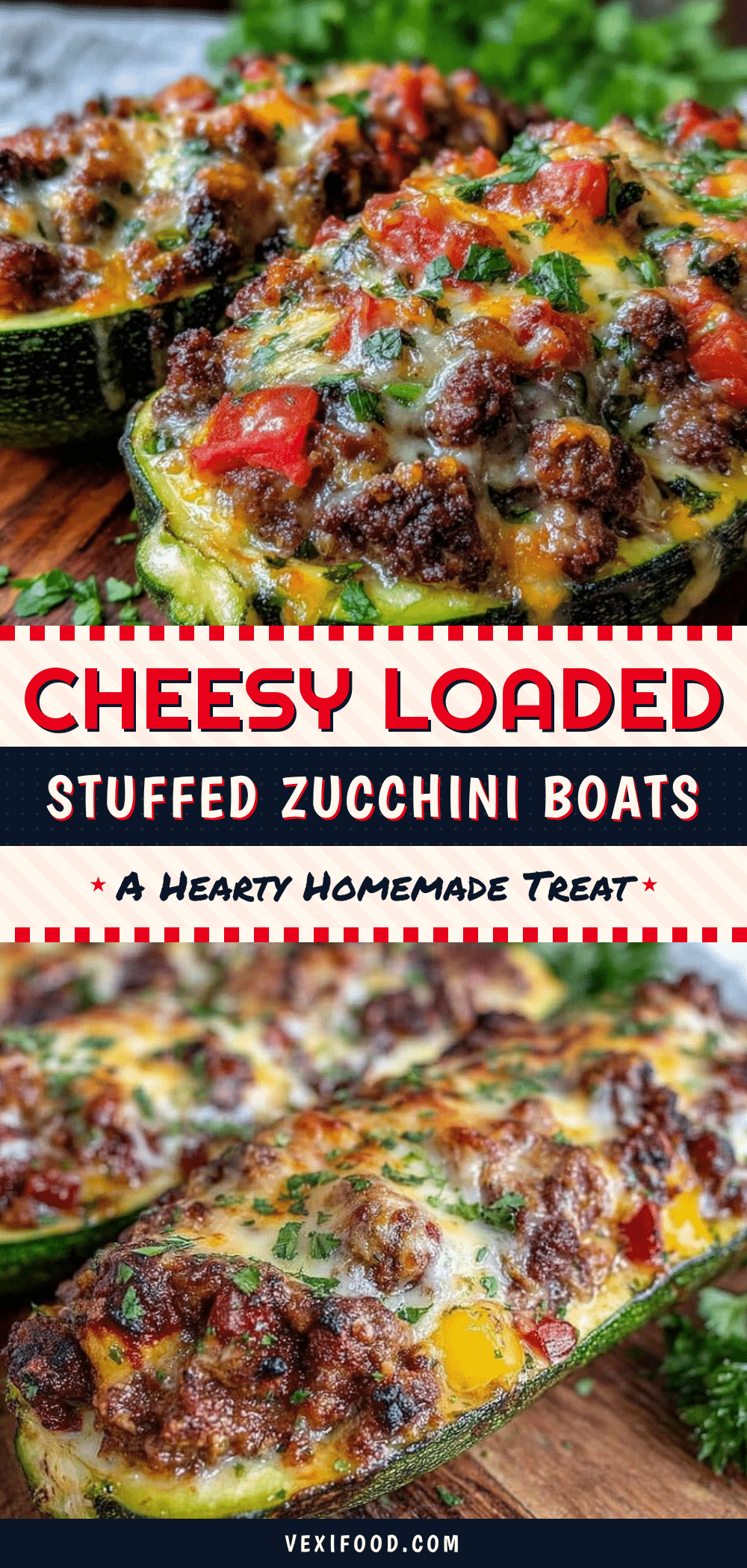 stuffed zucchini boats recipe