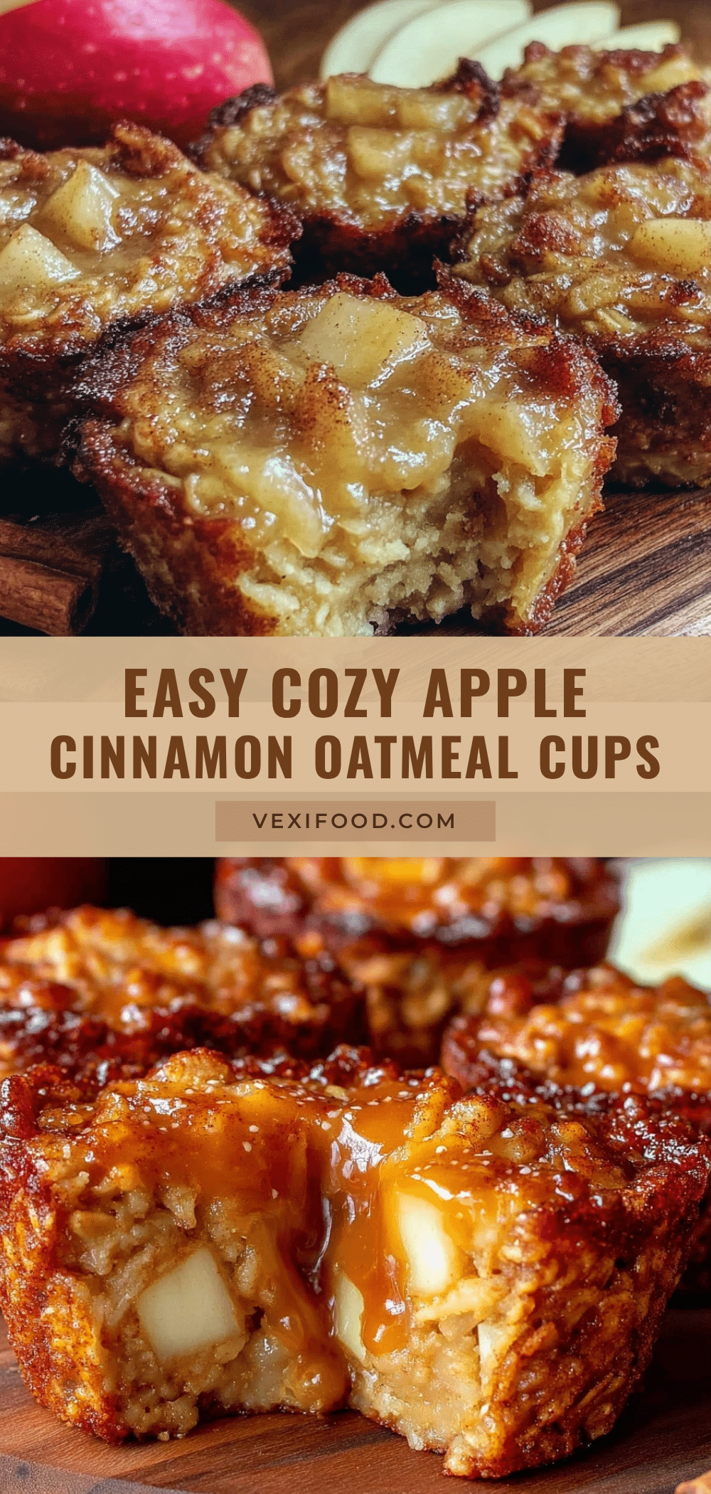 apple cinnamon baked oatmeal cups recipe