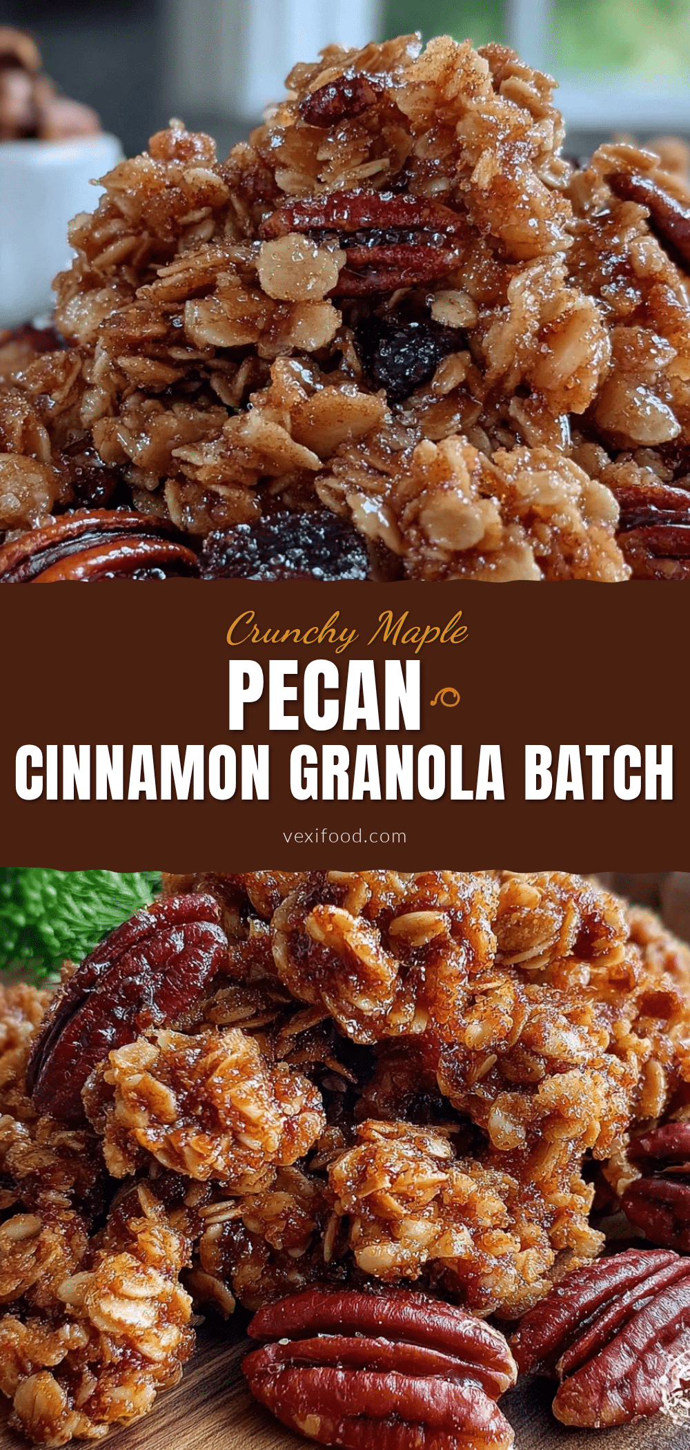 crunchy maple pecan granola recipe