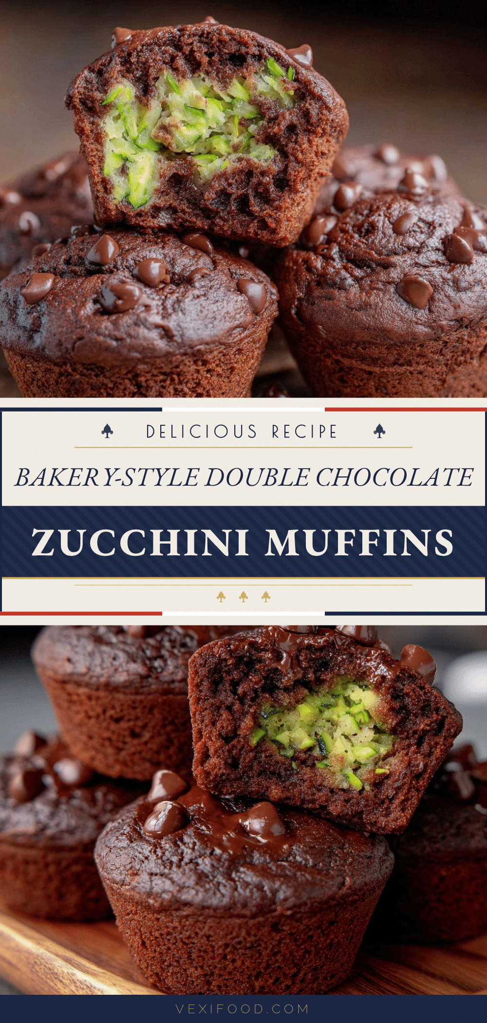 double chocolate zucchini muffins recipe
