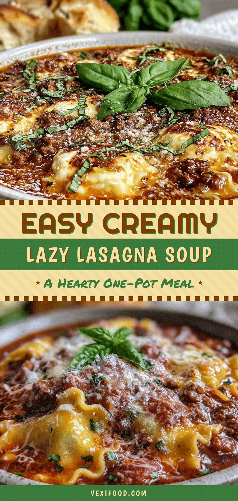 easy creamy lazy lasagna soup recipe