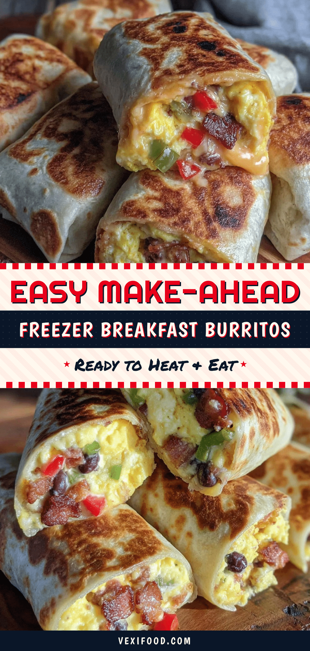 easy make-ahead breakfast burritos recipe