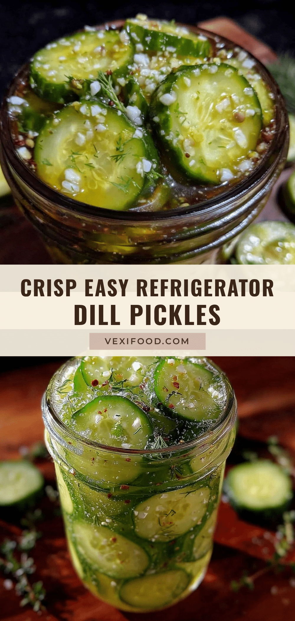 easy refrigerator dill pickles recipe