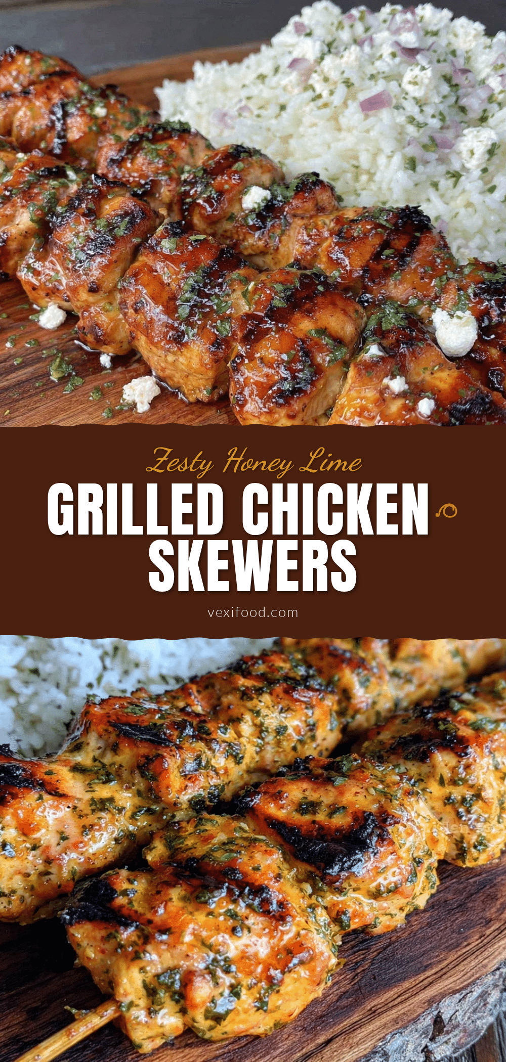 honey lime grilled chicken skewers recipe