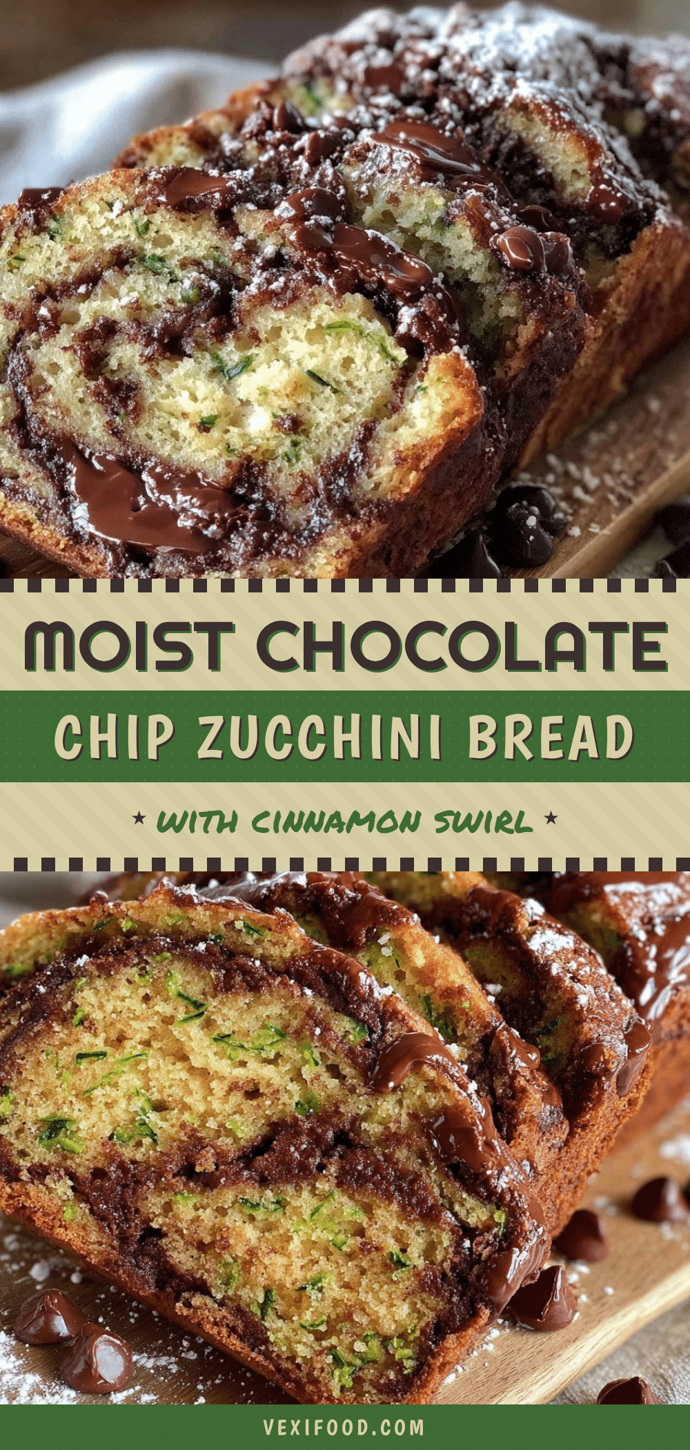 moist chocolate chip zucchini bread recipe