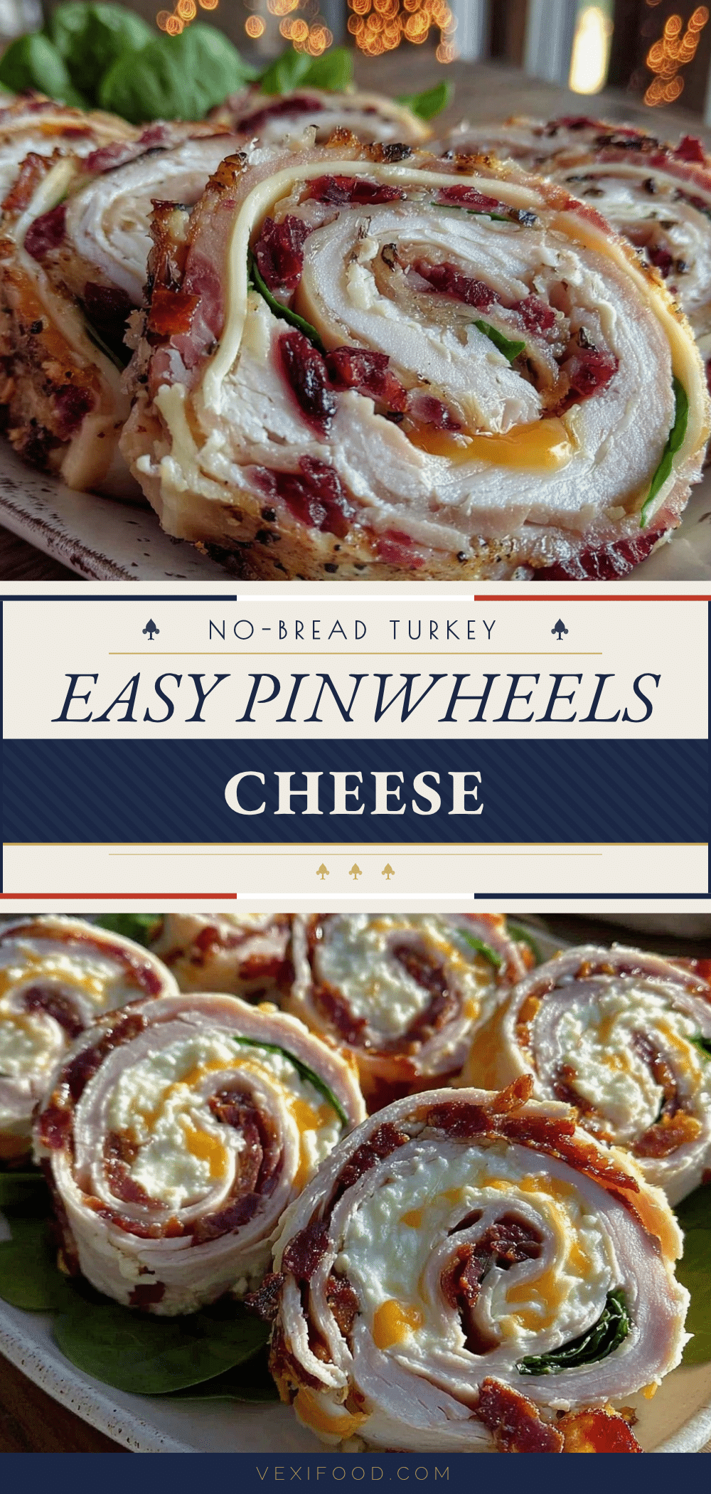 no-bread turkey and cheese pinwheel sandwiches recipe