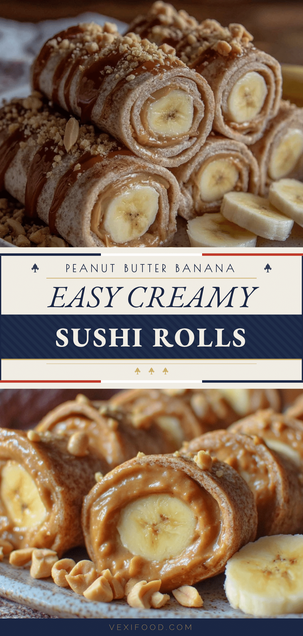 peanut butter banana sushi rolls recipe