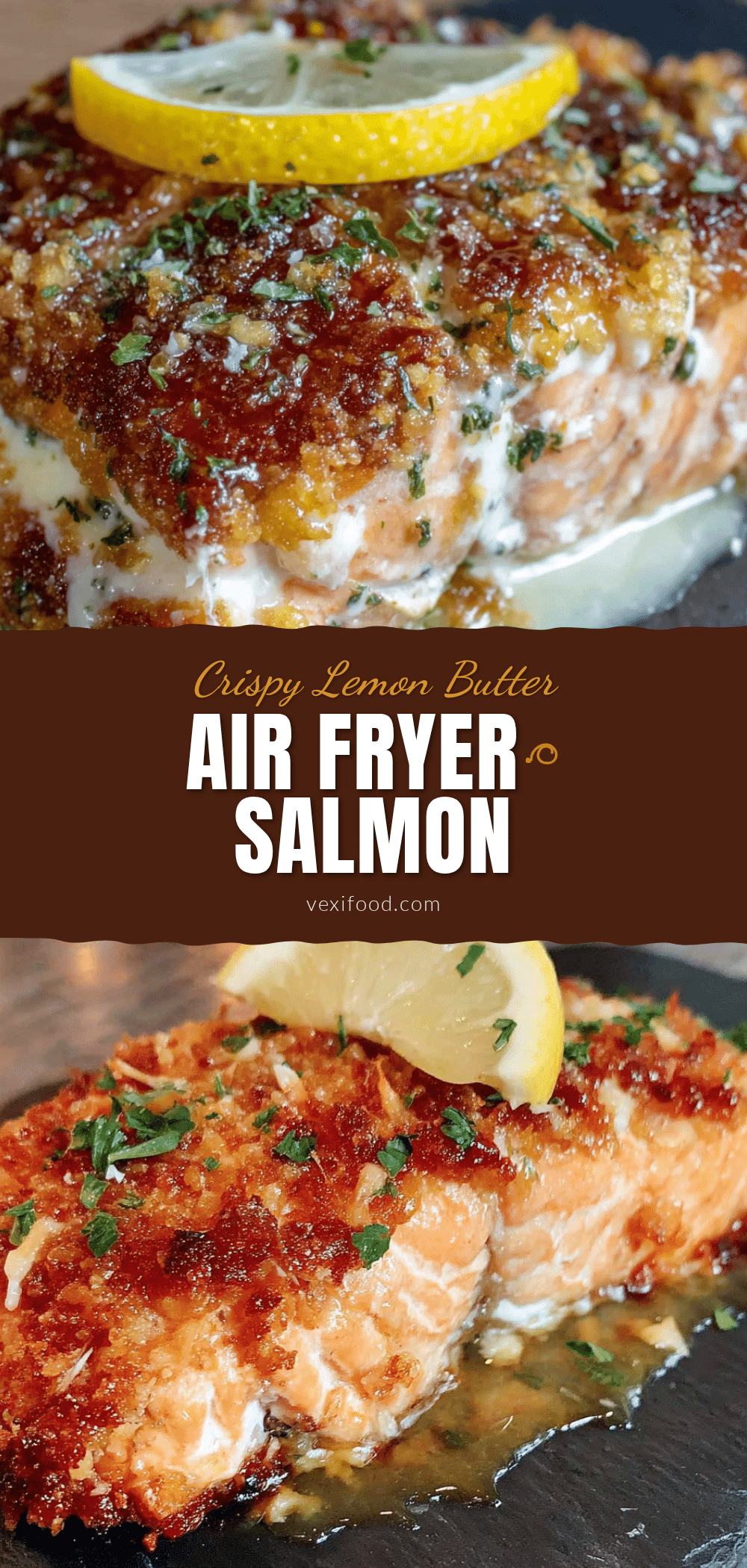 air fryer salmon with lemon butter recipe