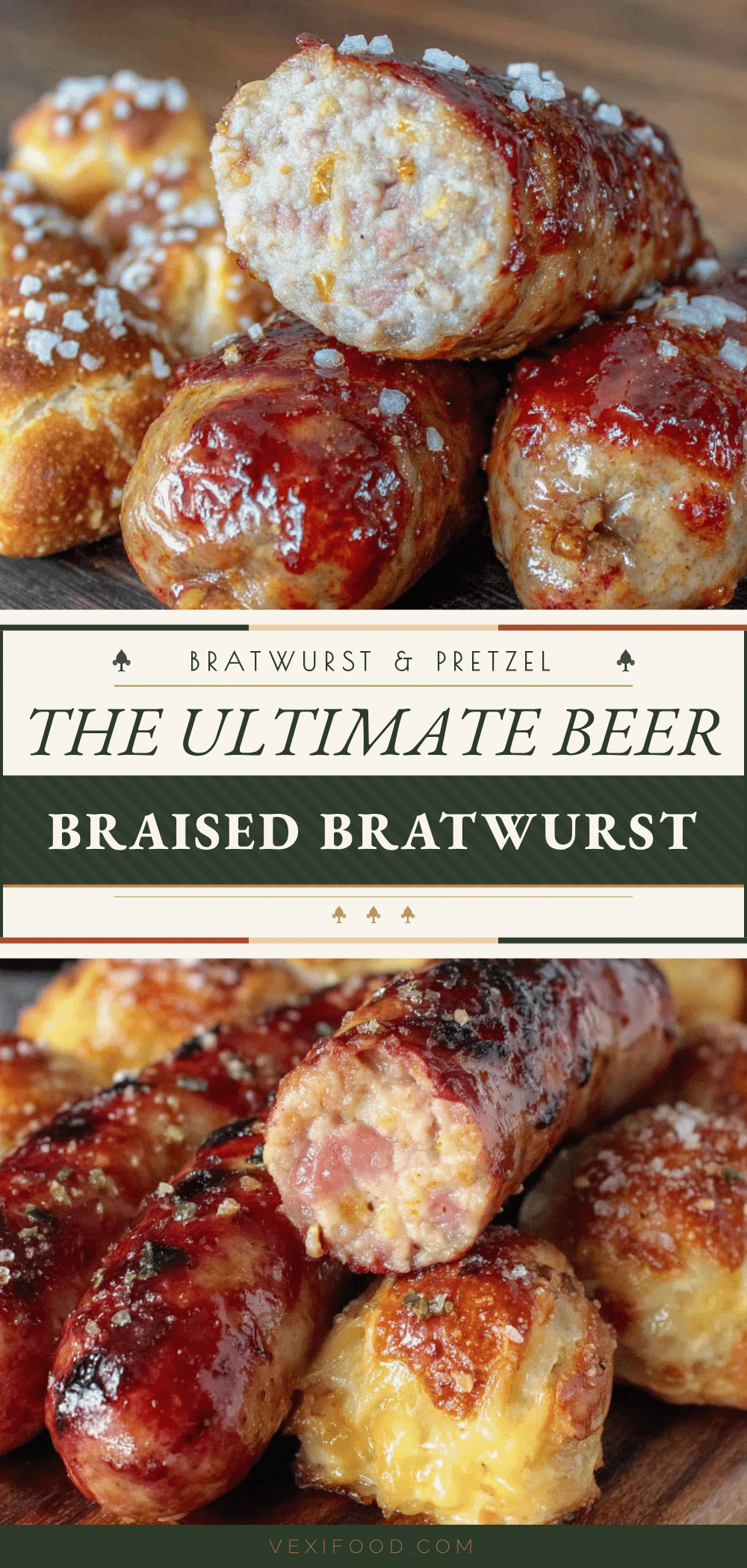 beer braised bratwurst recipe