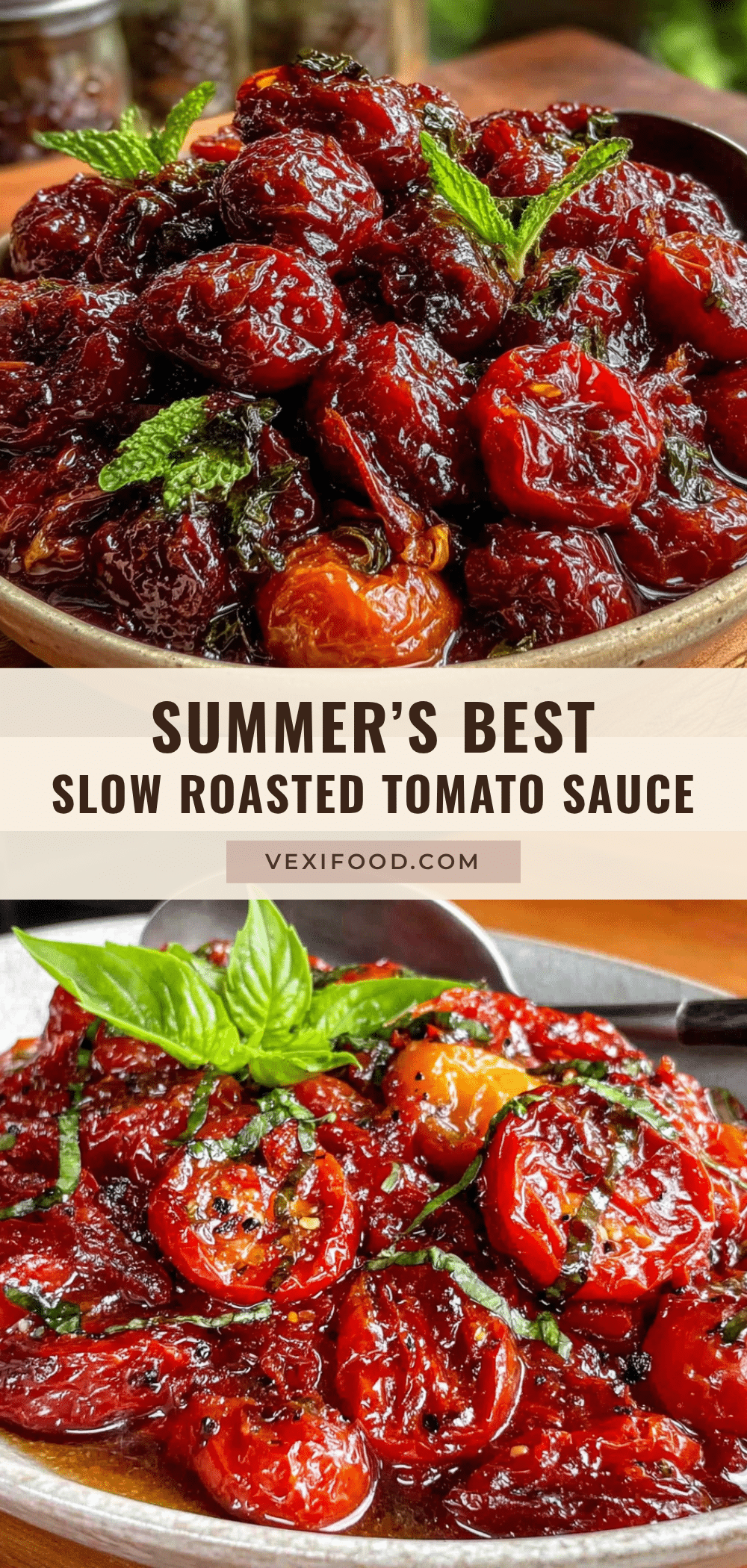 best slow roasted cherry tomato sauce for canning recipe