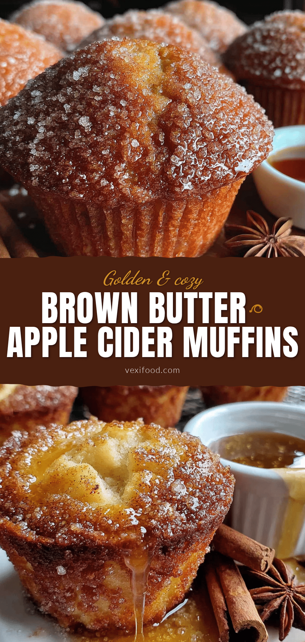 brown butter apple cider muffins recipe