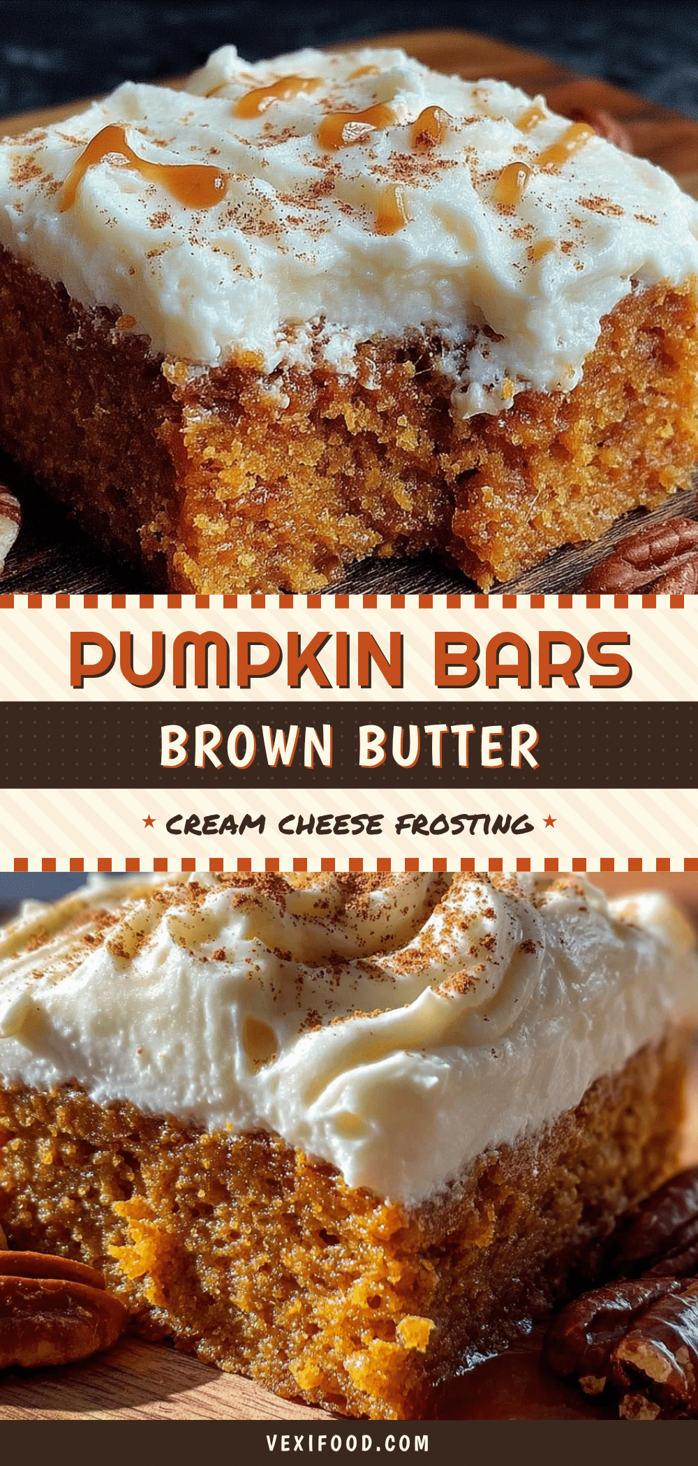 brown butter pumpkin bars with cream cheese frosting recipe