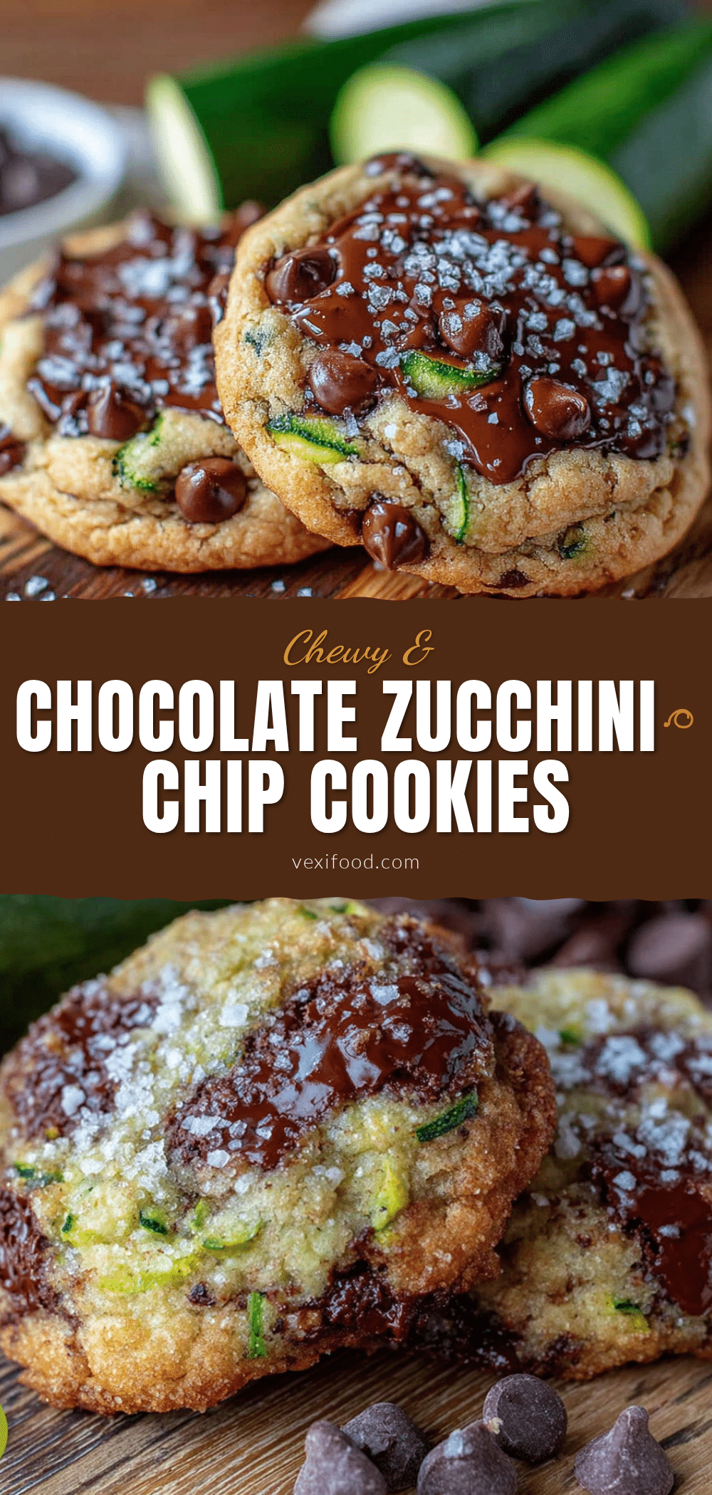 chewy chocolate zucchini chip cookies recipe