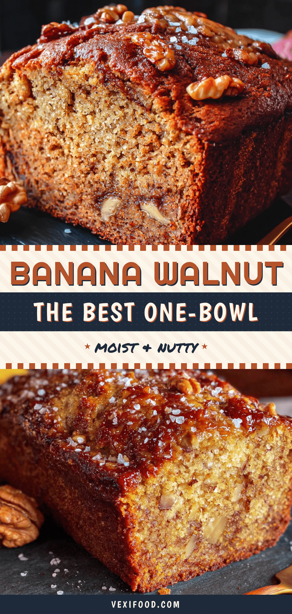 classic one-bowl banana bread with toasted walnuts recipe
