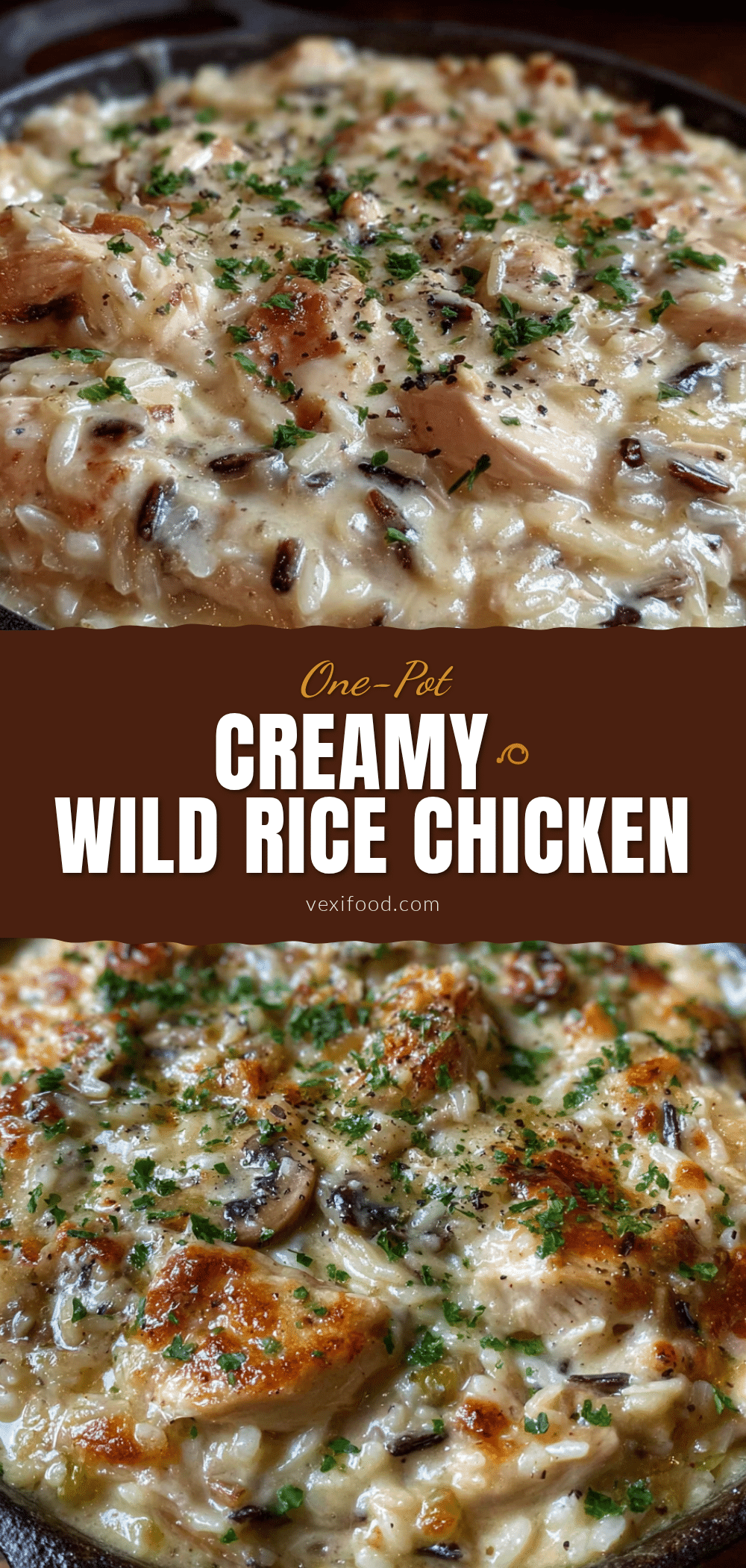 creamy one-pot chicken and wild rice casserole recipe