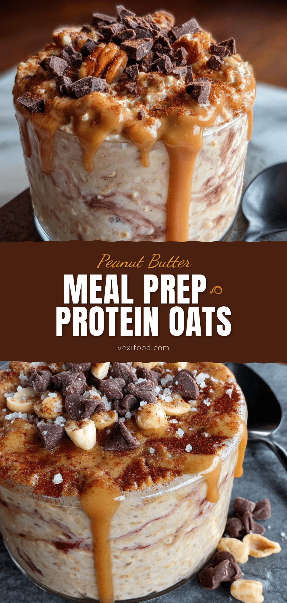creamy peanut butter protein oats meal prep recipe