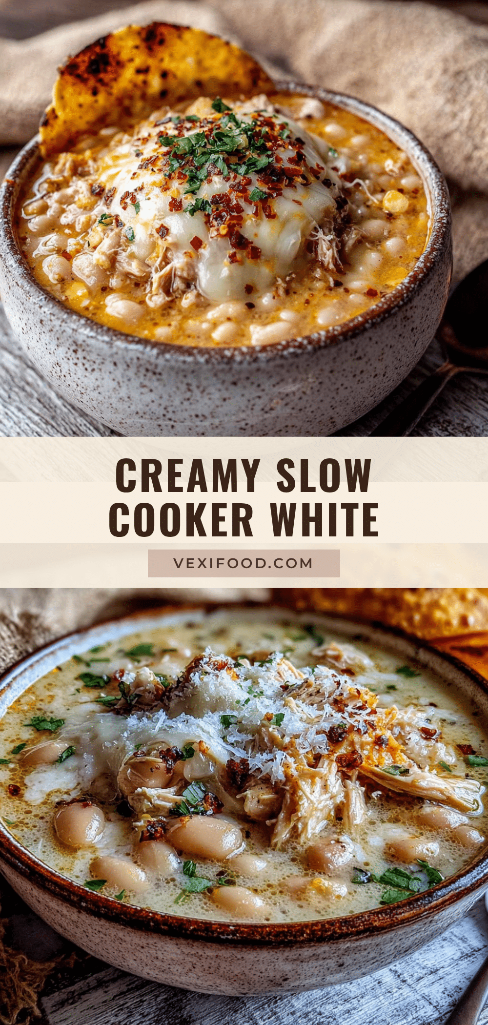 creamy slow cooker white chicken chili with hatch chiles recipe