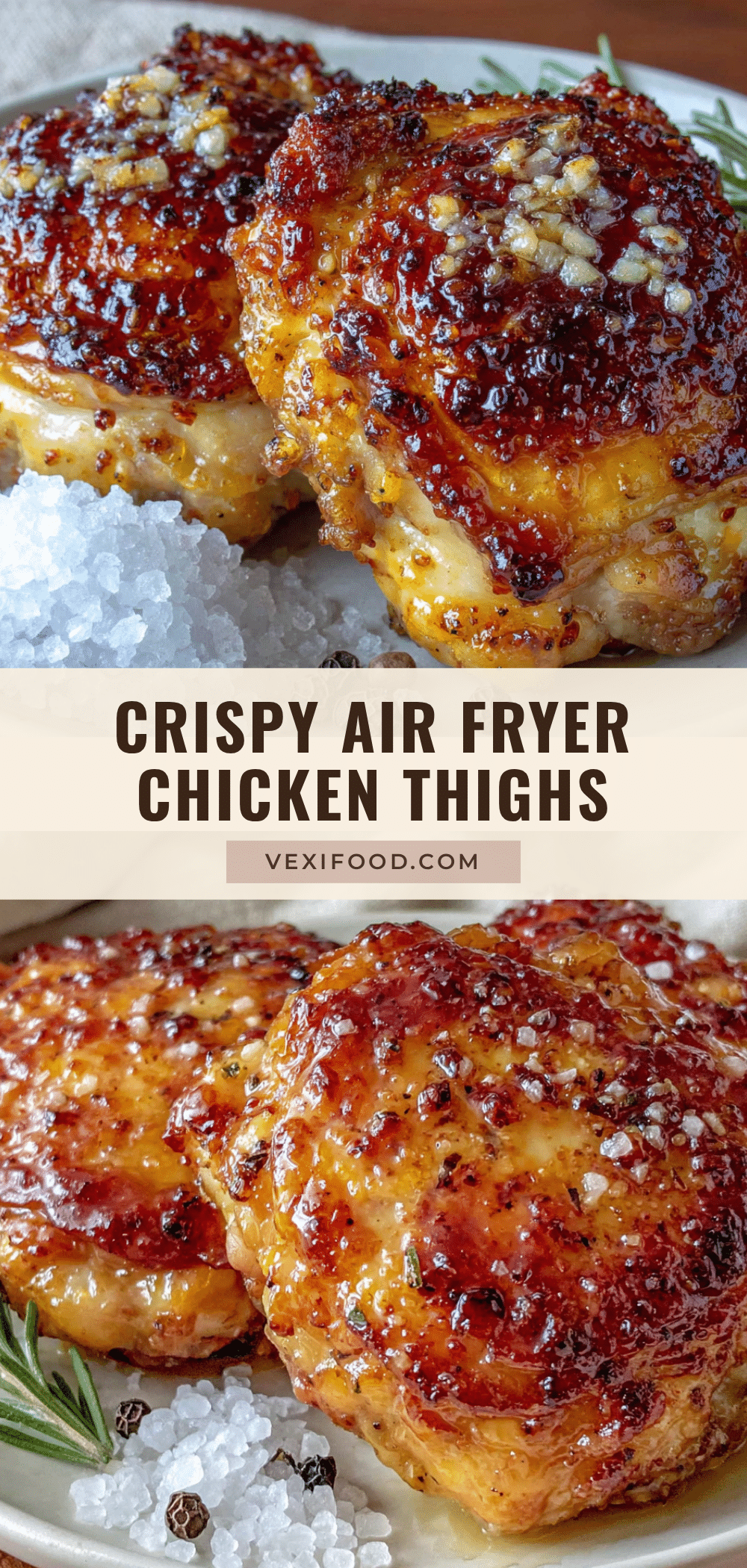 crispy air fryer chicken thighs recipe