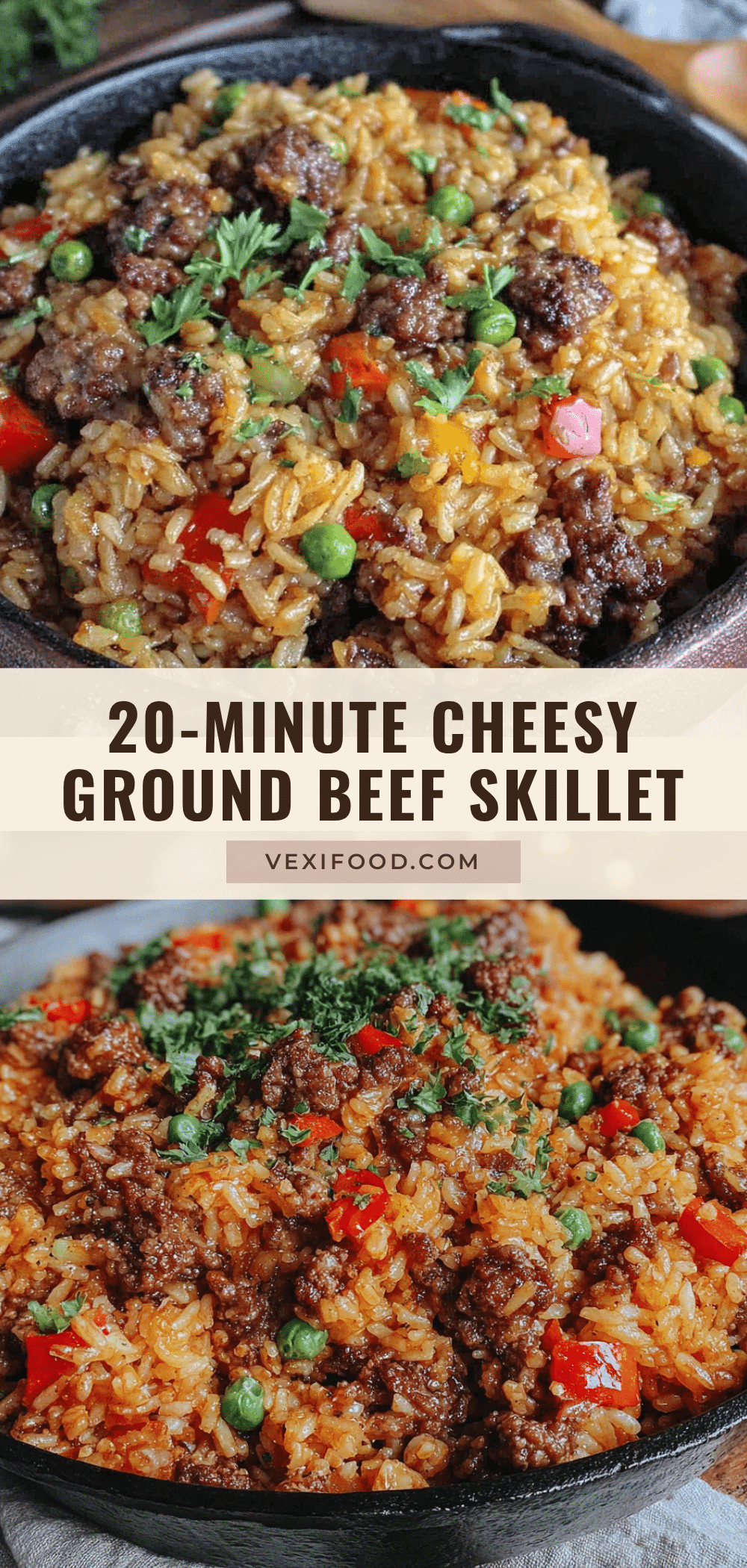 easy 20-minute ground beef and rice skillet recipe