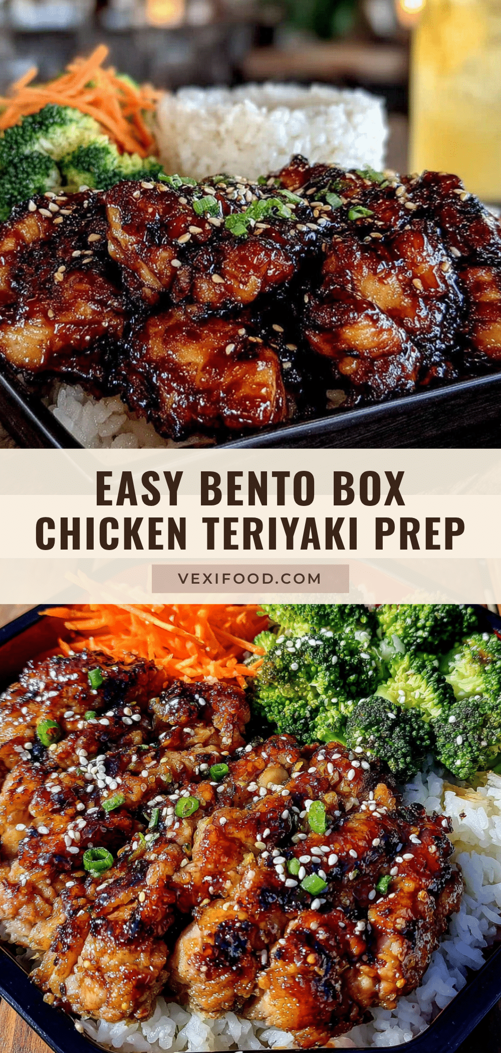 easy bento box chicken teriyaki meal prep recipe