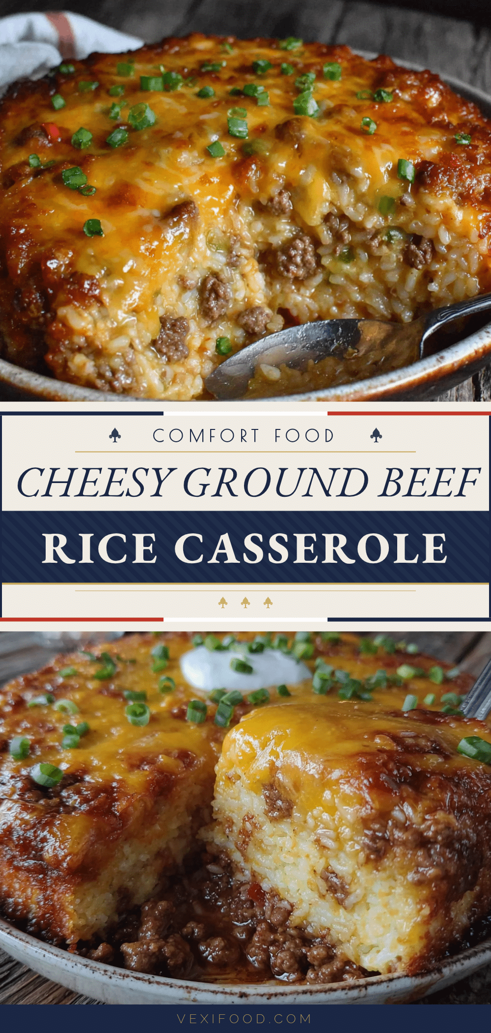 easy cheesy ground beef and rice casserole recipe