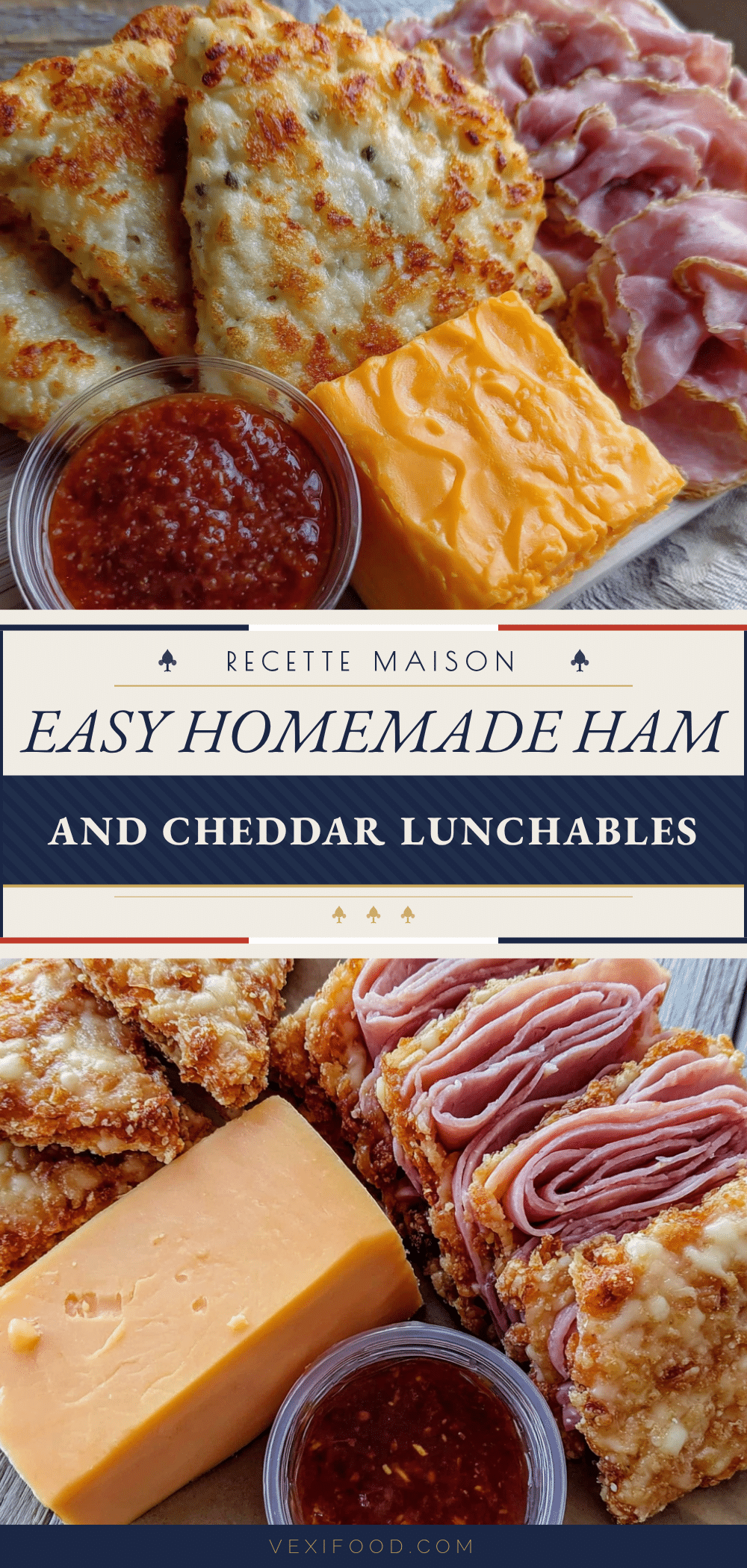 Easy Ham and Cheddar Copycat Lunchable Kits recipe