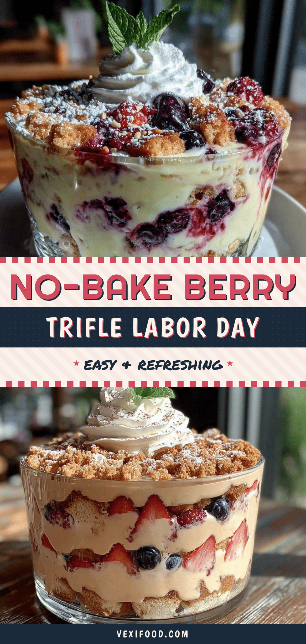 easy no-bake berry trifle recipe