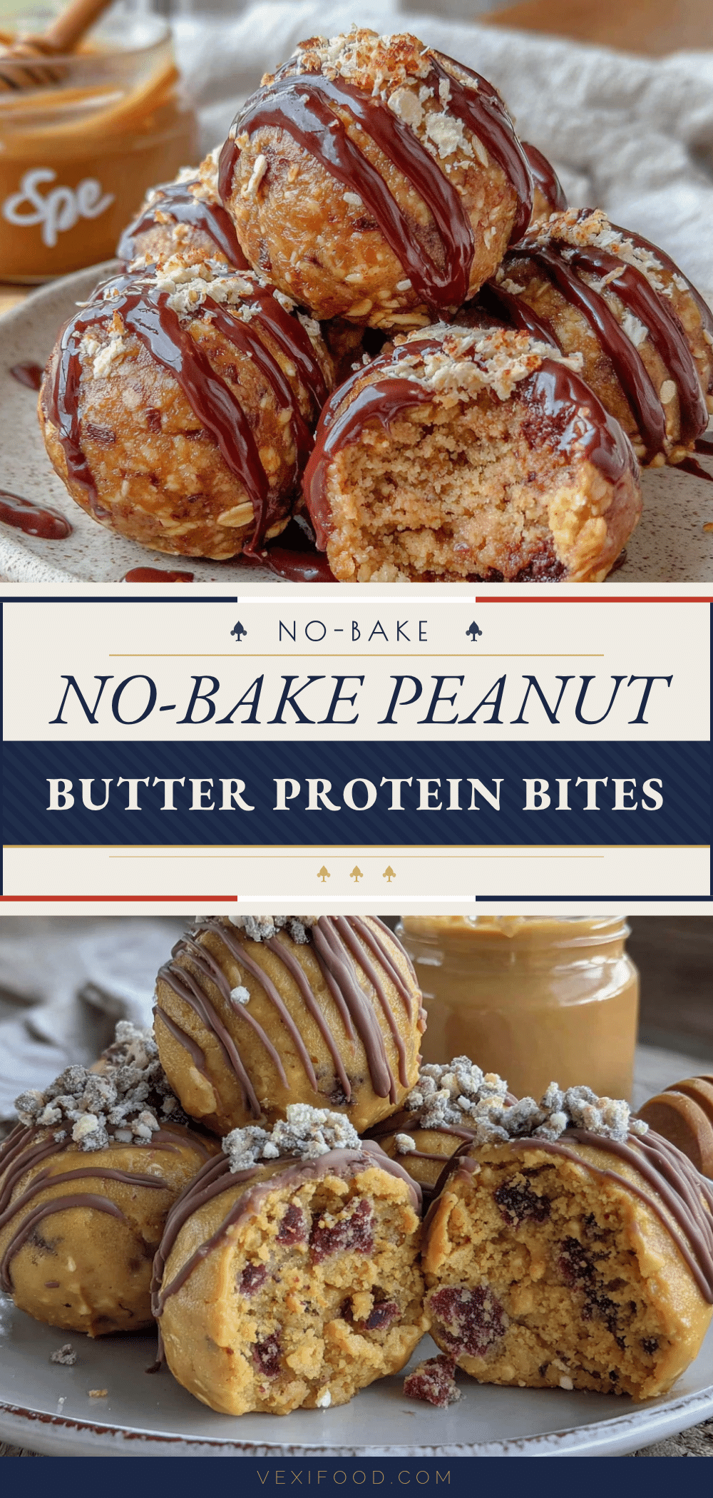 easy no-bake peanut butter protein bites recipe