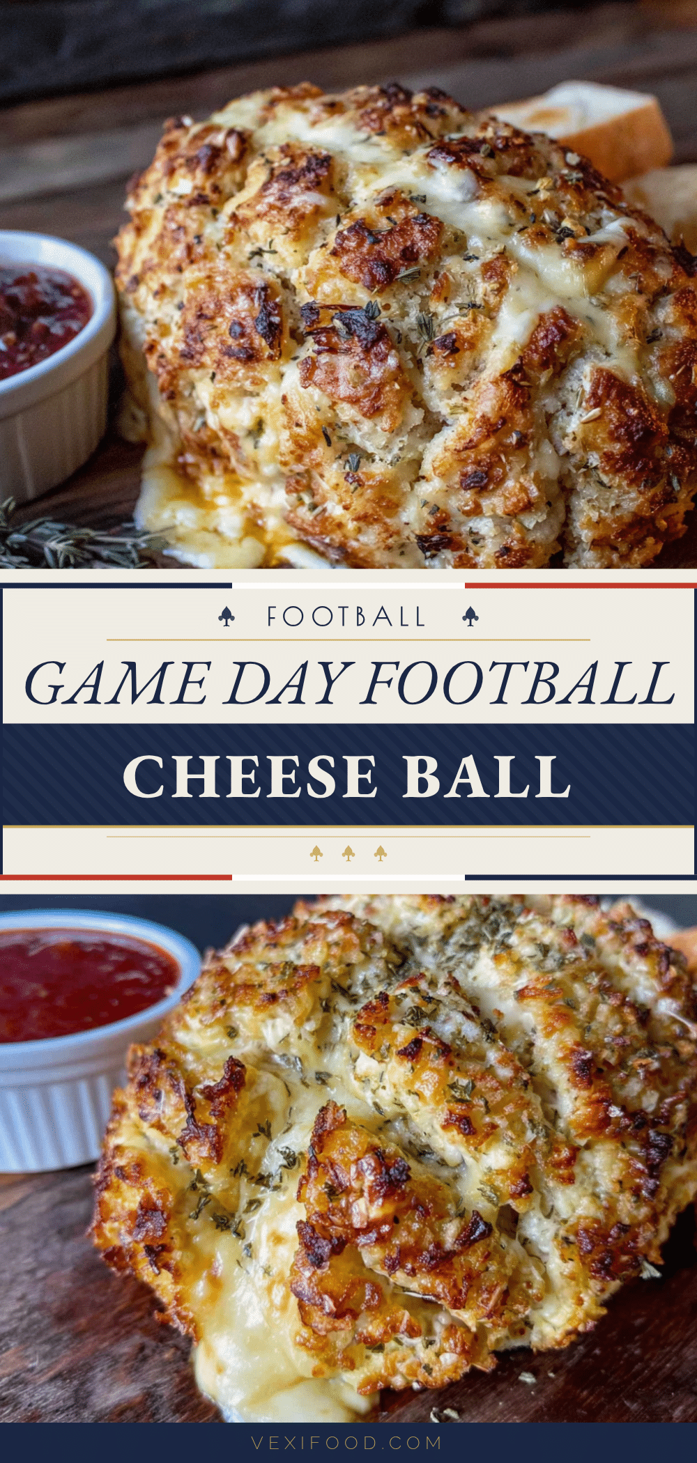 football cheese ball recipe