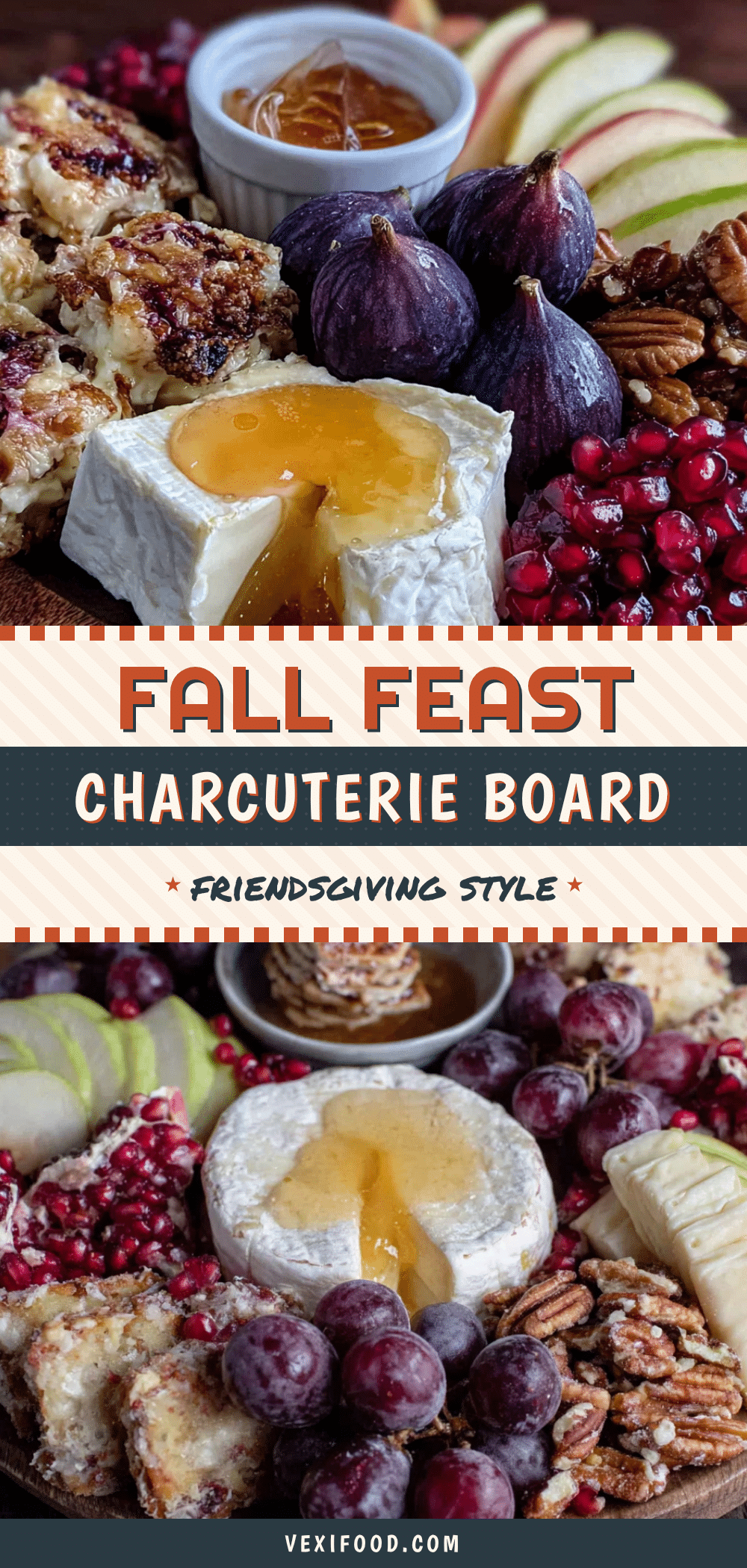 Friendsgiving Charcuterie Board with Fall Fruits recipe
