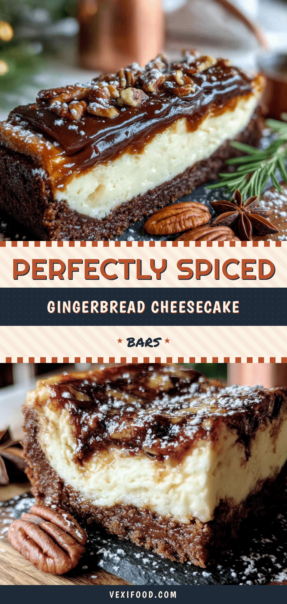 gingerbread cheesecake bars recipe