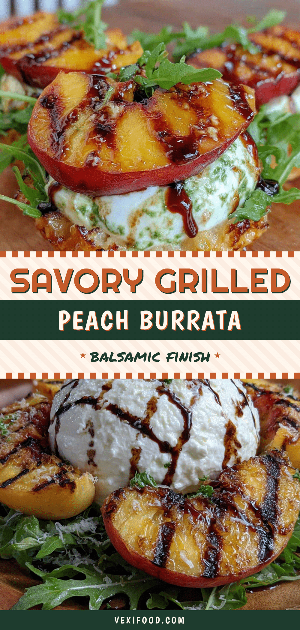 grilled peach and burrata salad recipe