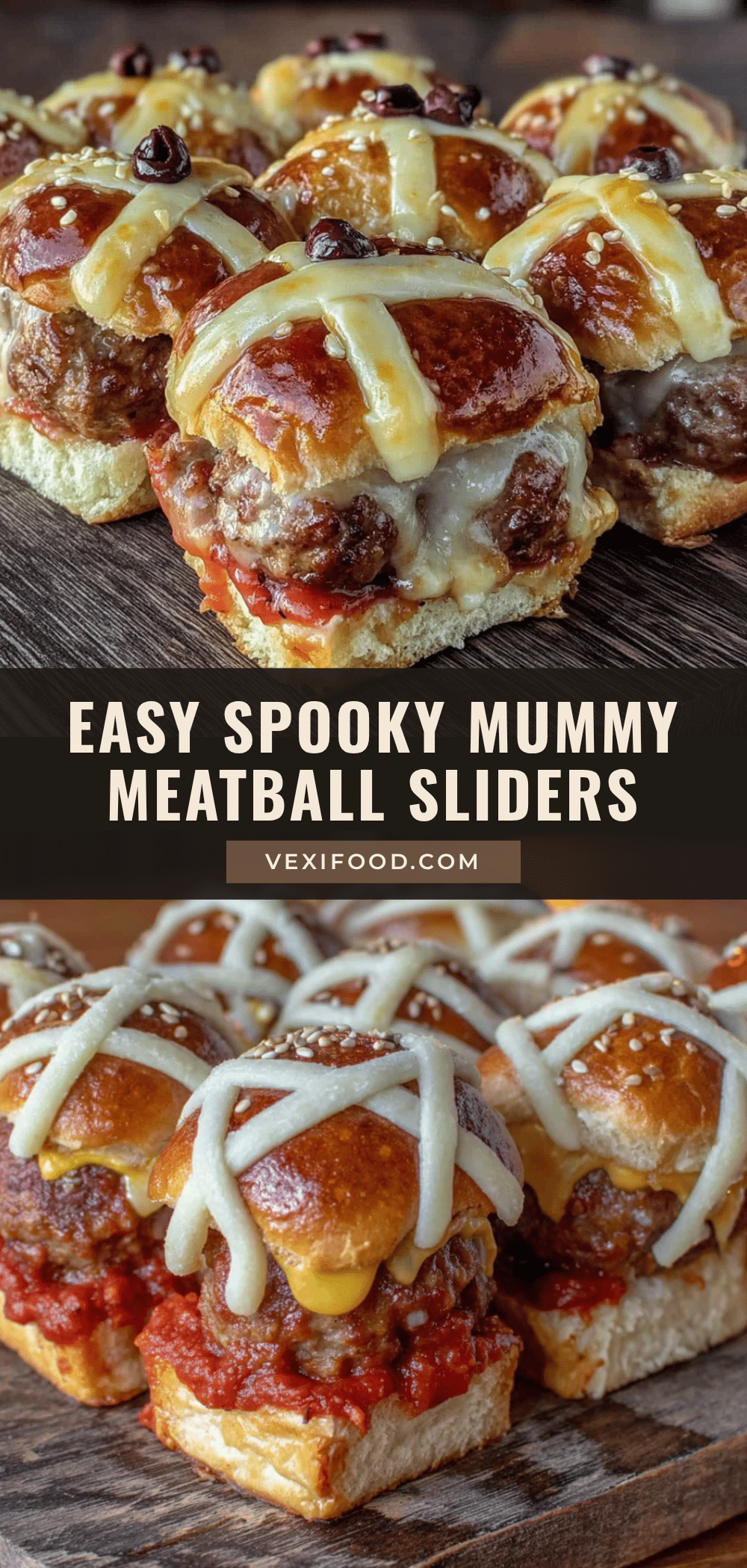 halloween mummy meatball sliders recipe