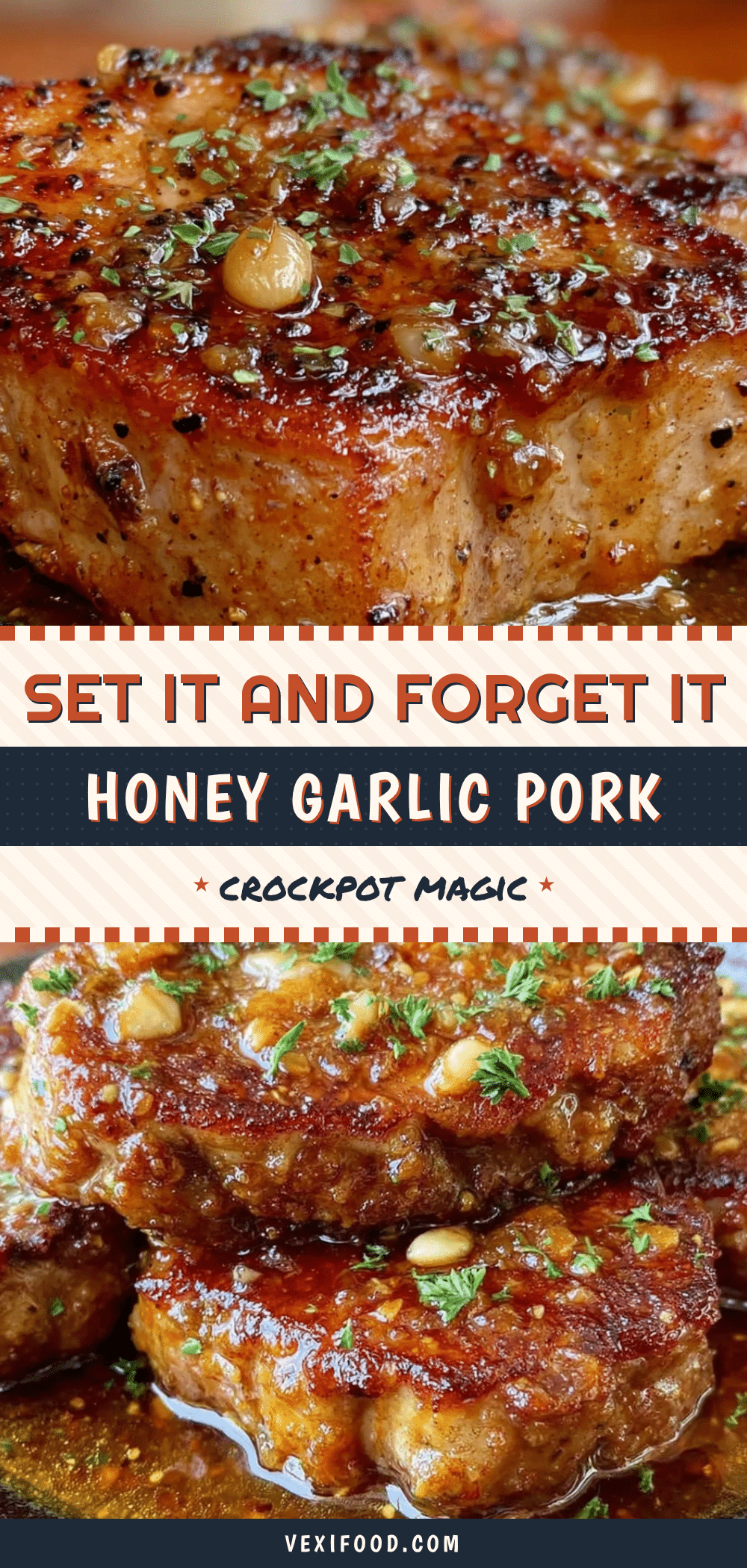 honey garlic crockpot pork chops recipe