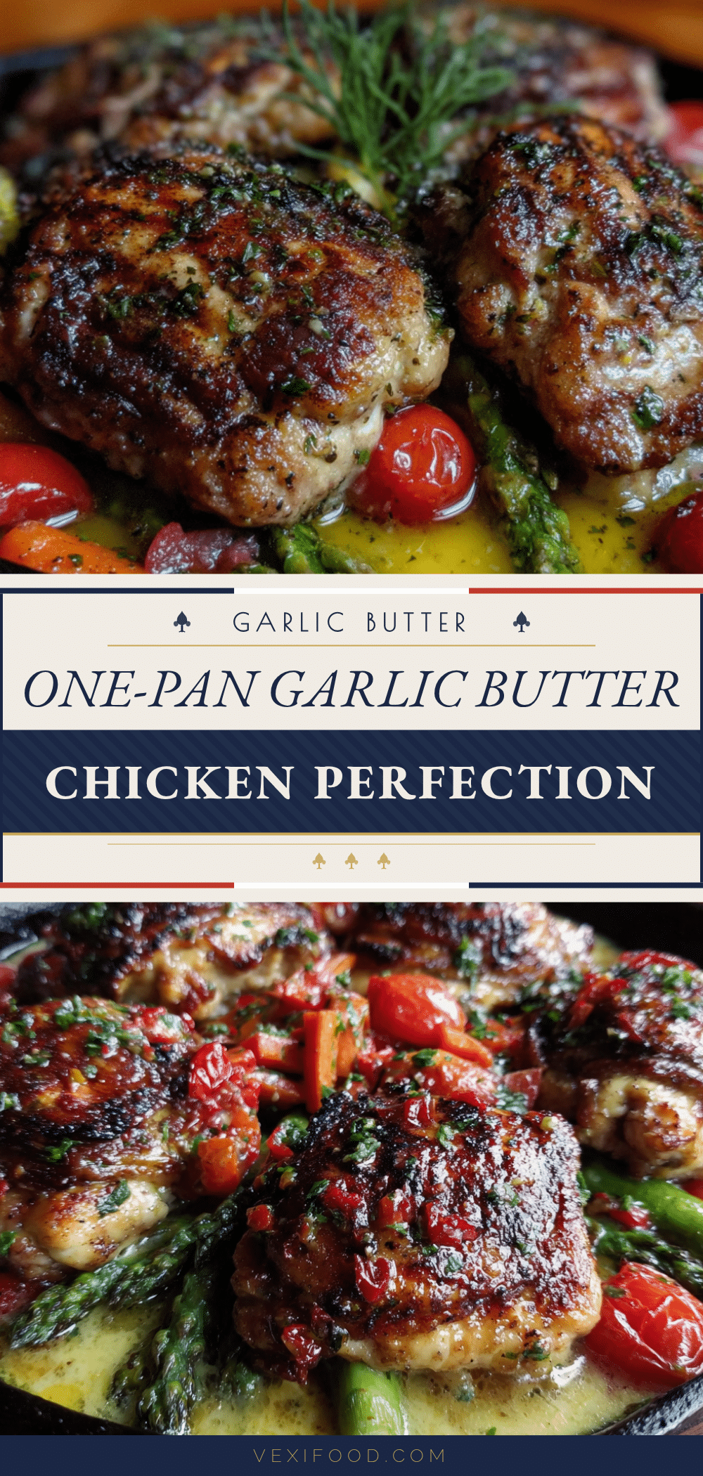 one-pan garlic butter chicken breast with veggies recipe