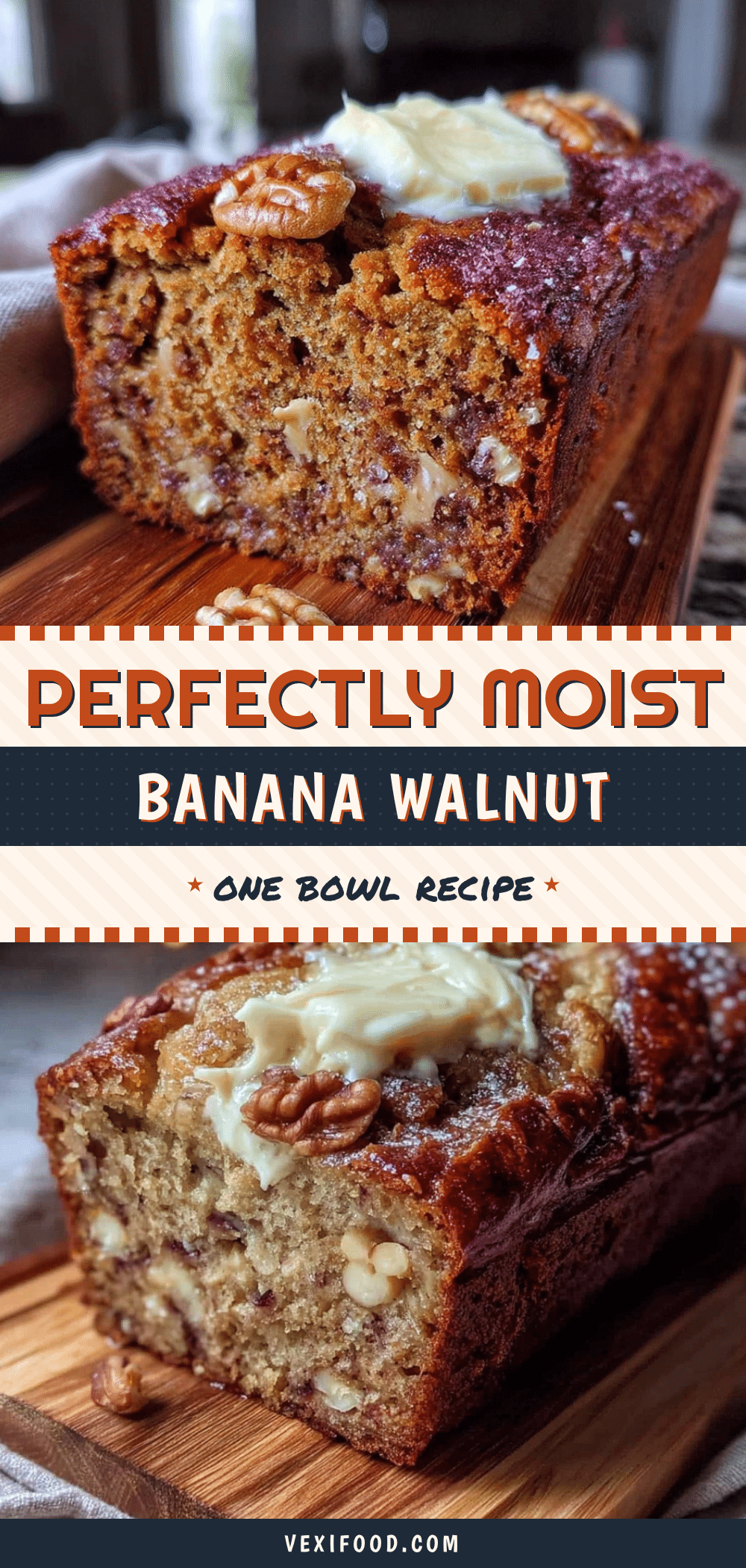 perfect one-bowl banana bread with walnuts recipe