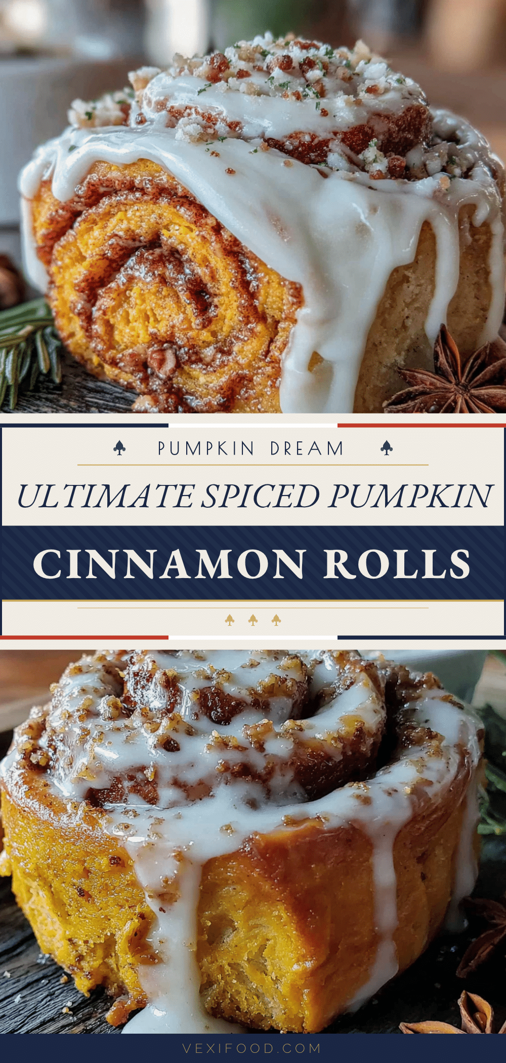 pumpkin cinnamon rolls recipe