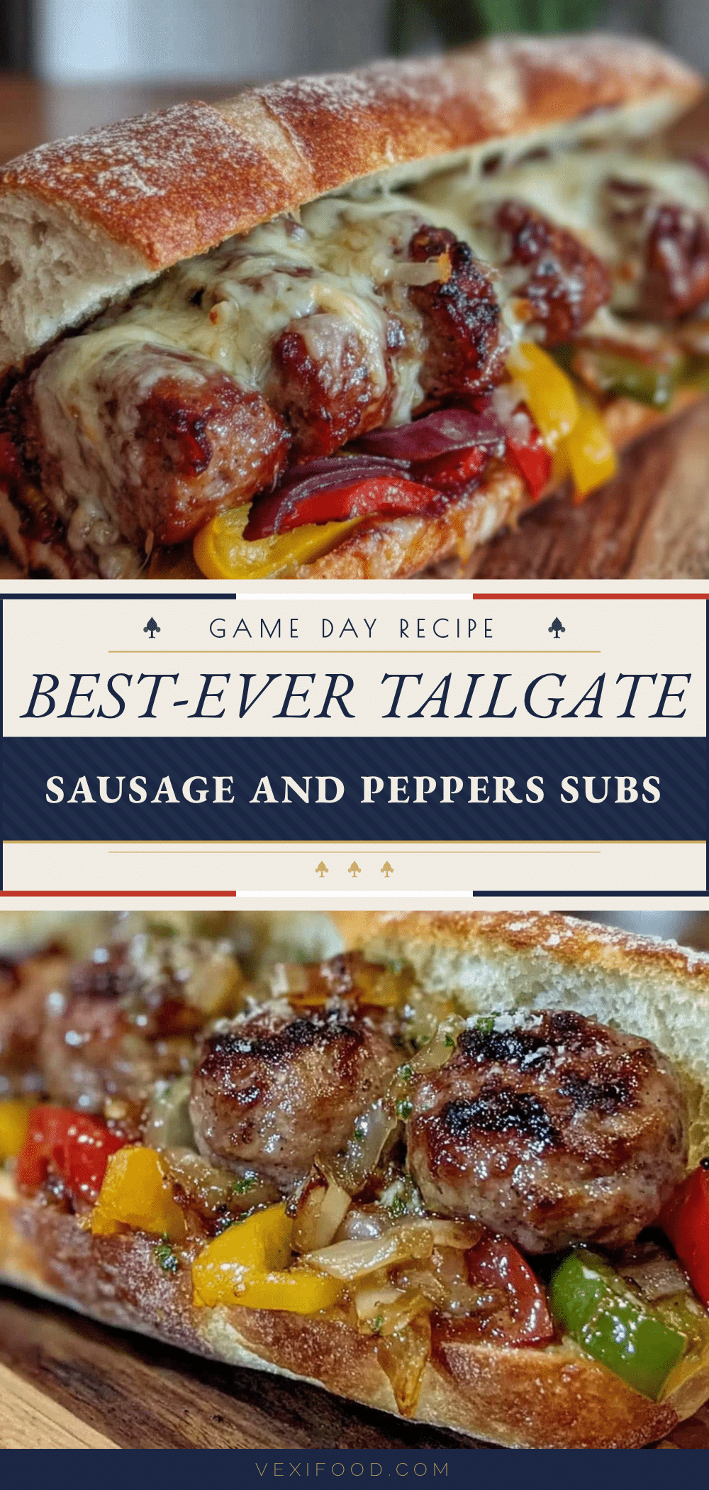sheet-pan sausage and peppers subs recipe