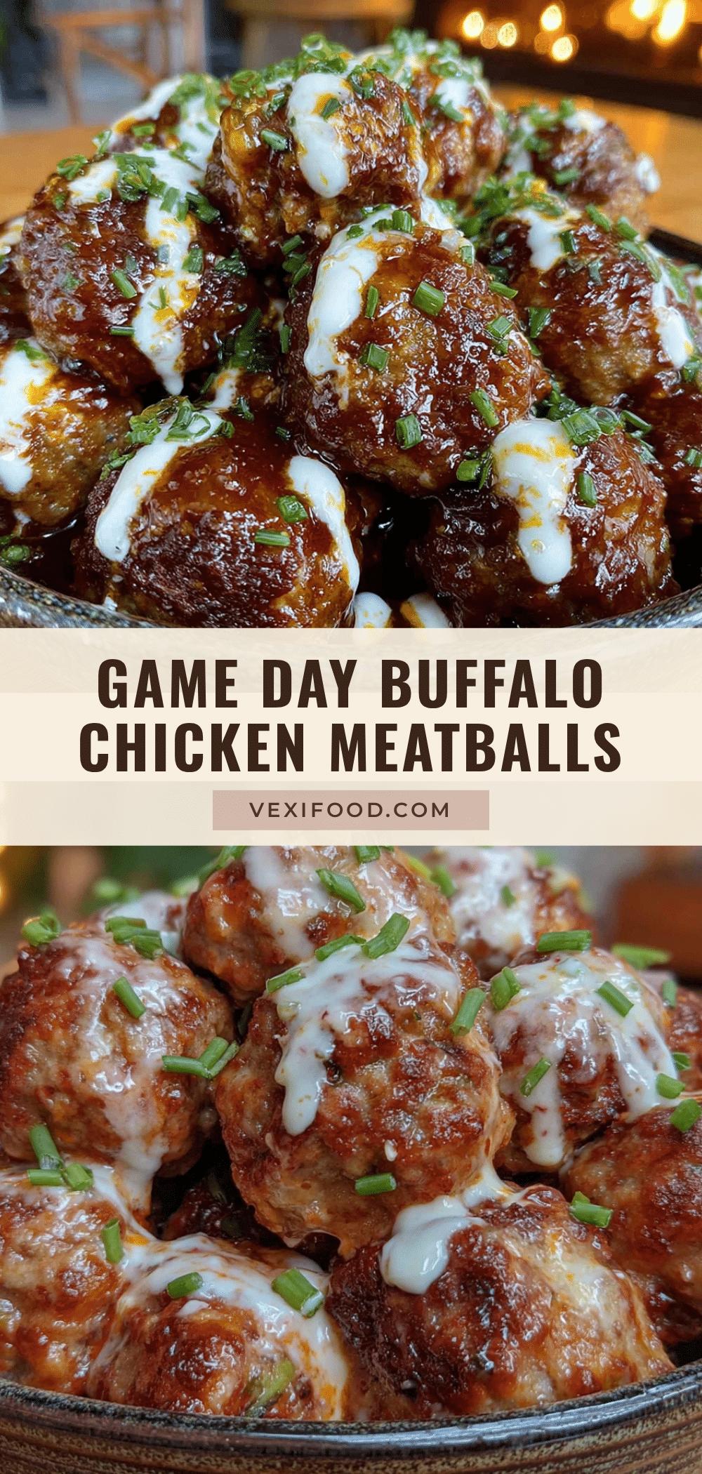slow cooker buffalo chicken meatballs recipe