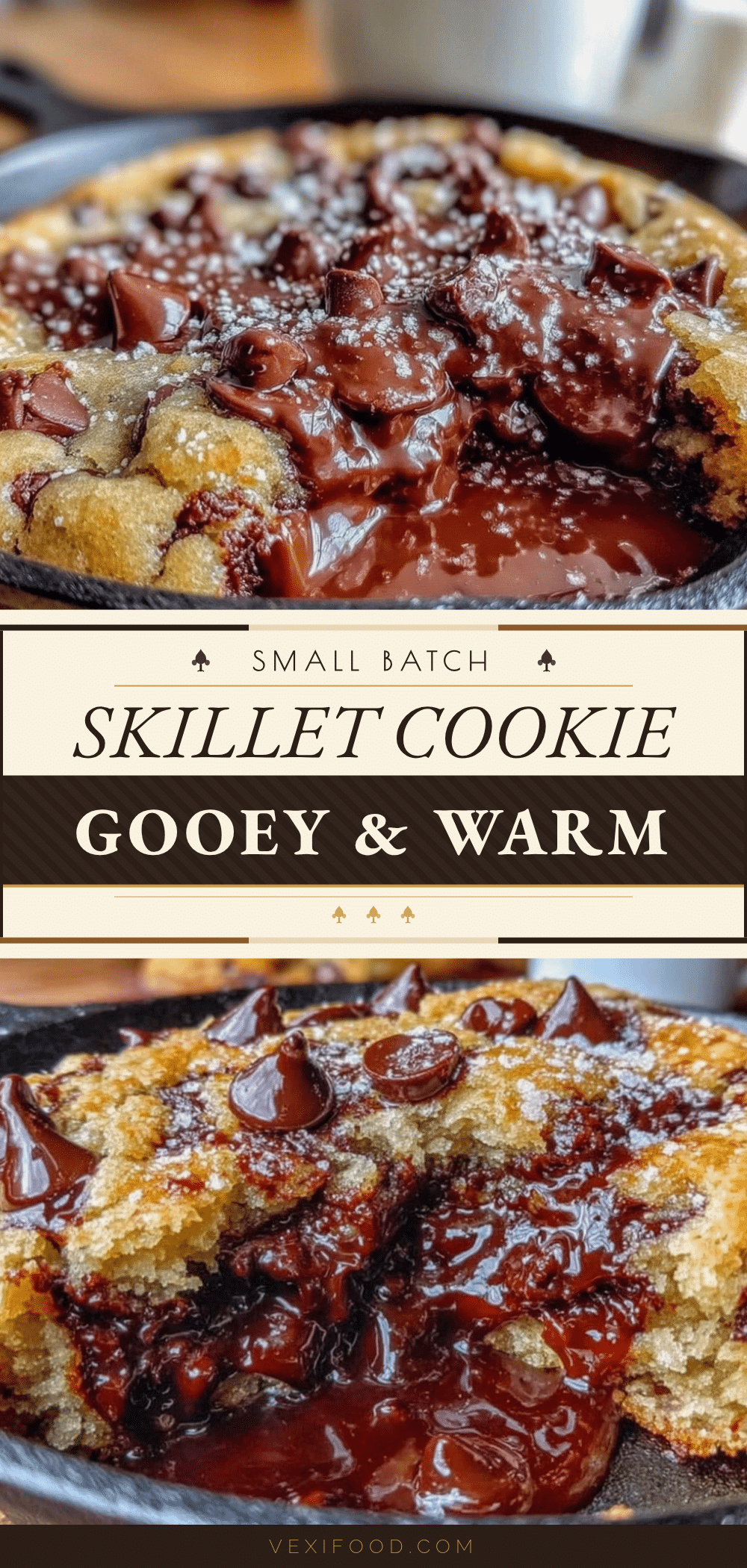 small-batch chocolate chip skillet cookie recipe