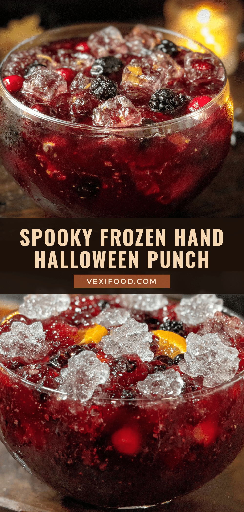 spooky frozen hand halloween punch recipe