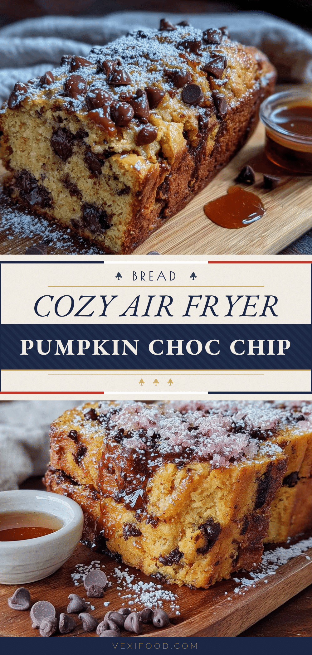 air fryer pumpkin chocolate chip bread recipe