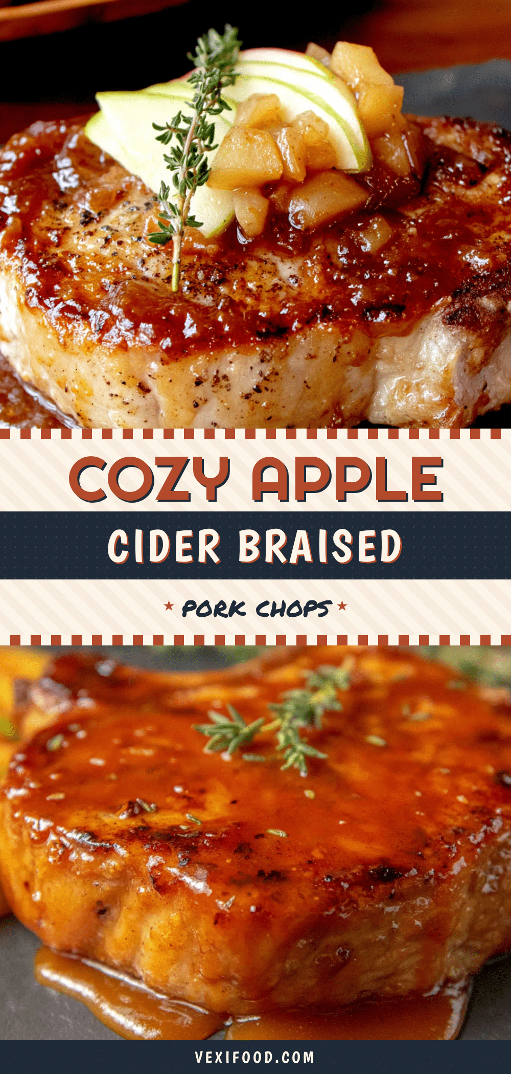 apple cider braised pork chops recipe