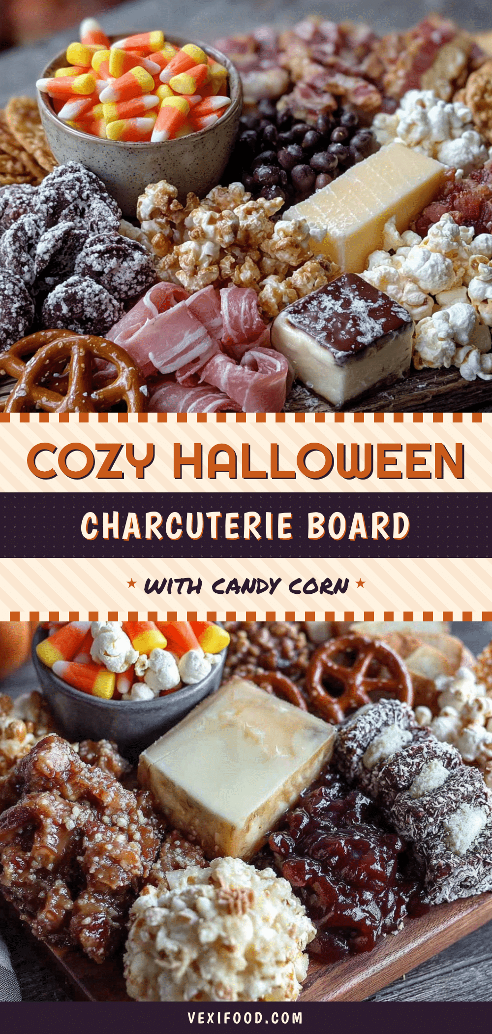 Cozy Halloween Charcuterie Board with Candy Corn recipe