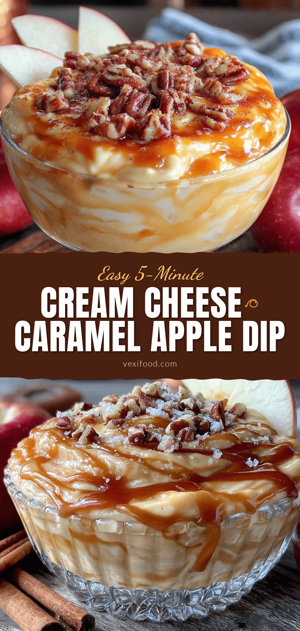 Easy 5-Minute Cream Cheese Caramel Apple Dip recipe