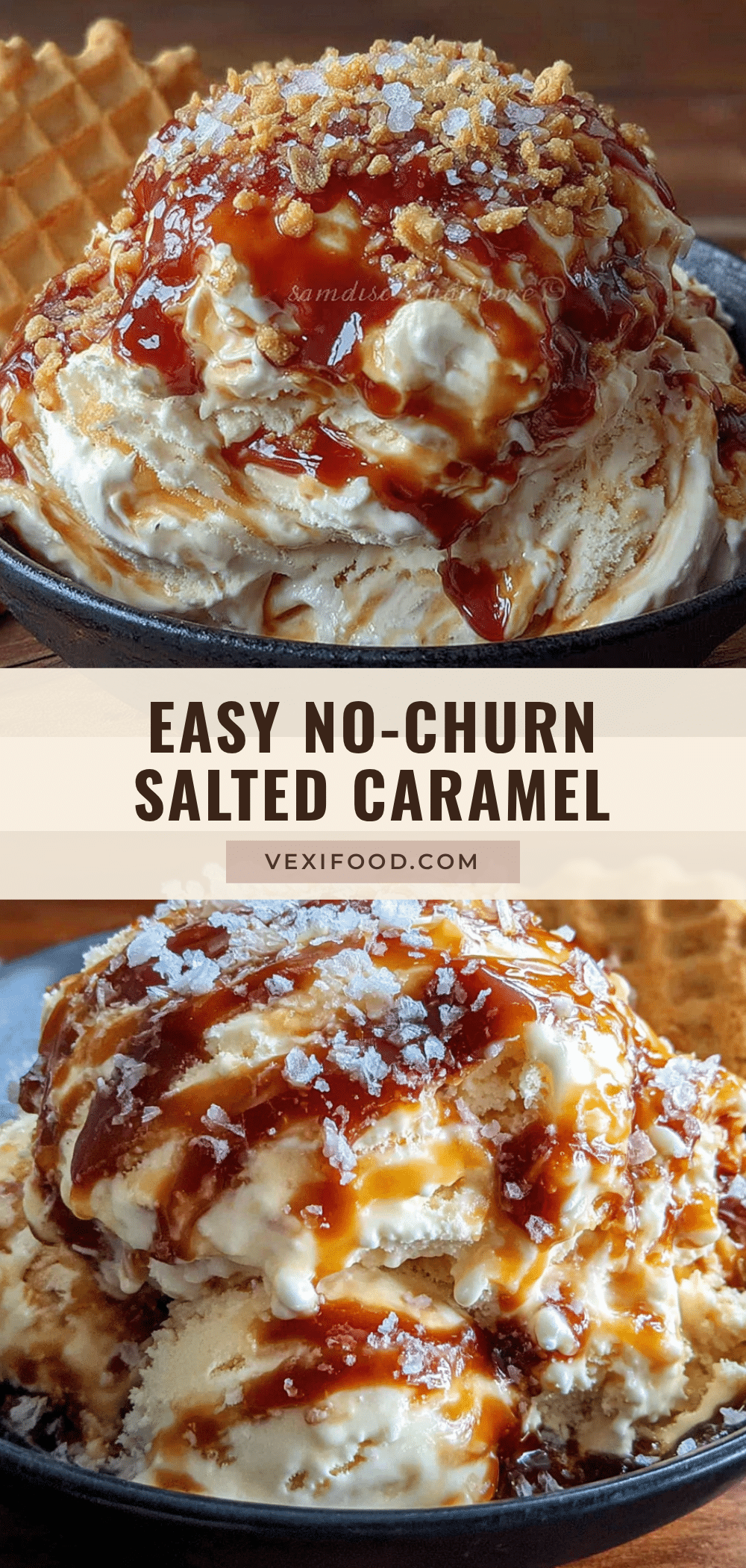 no-churn salted caramel ice cream recipe