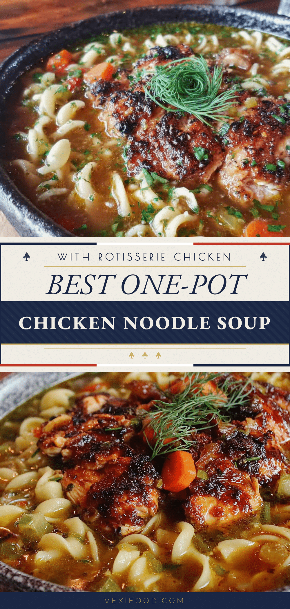 one-pot chicken noodle soup with rotisserie chicken recipe