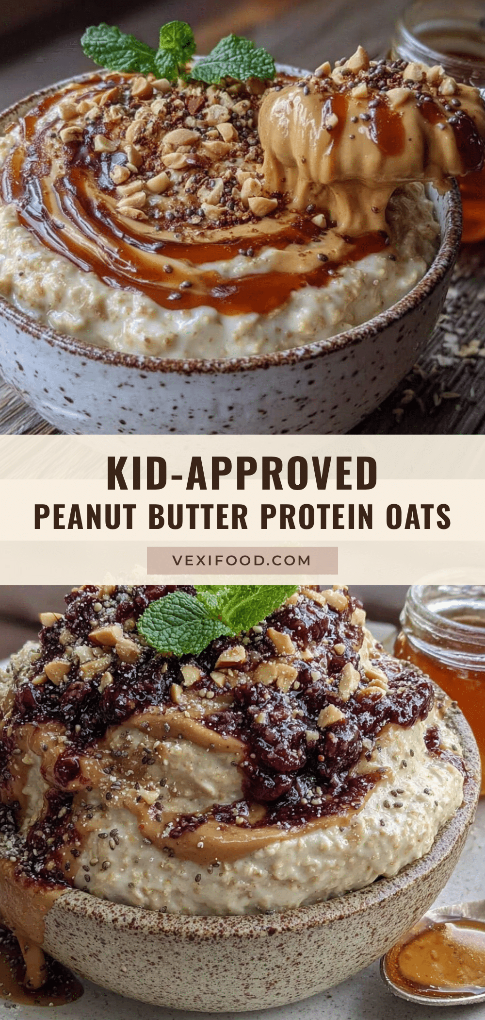 overnight peanut butter protein oats recipe