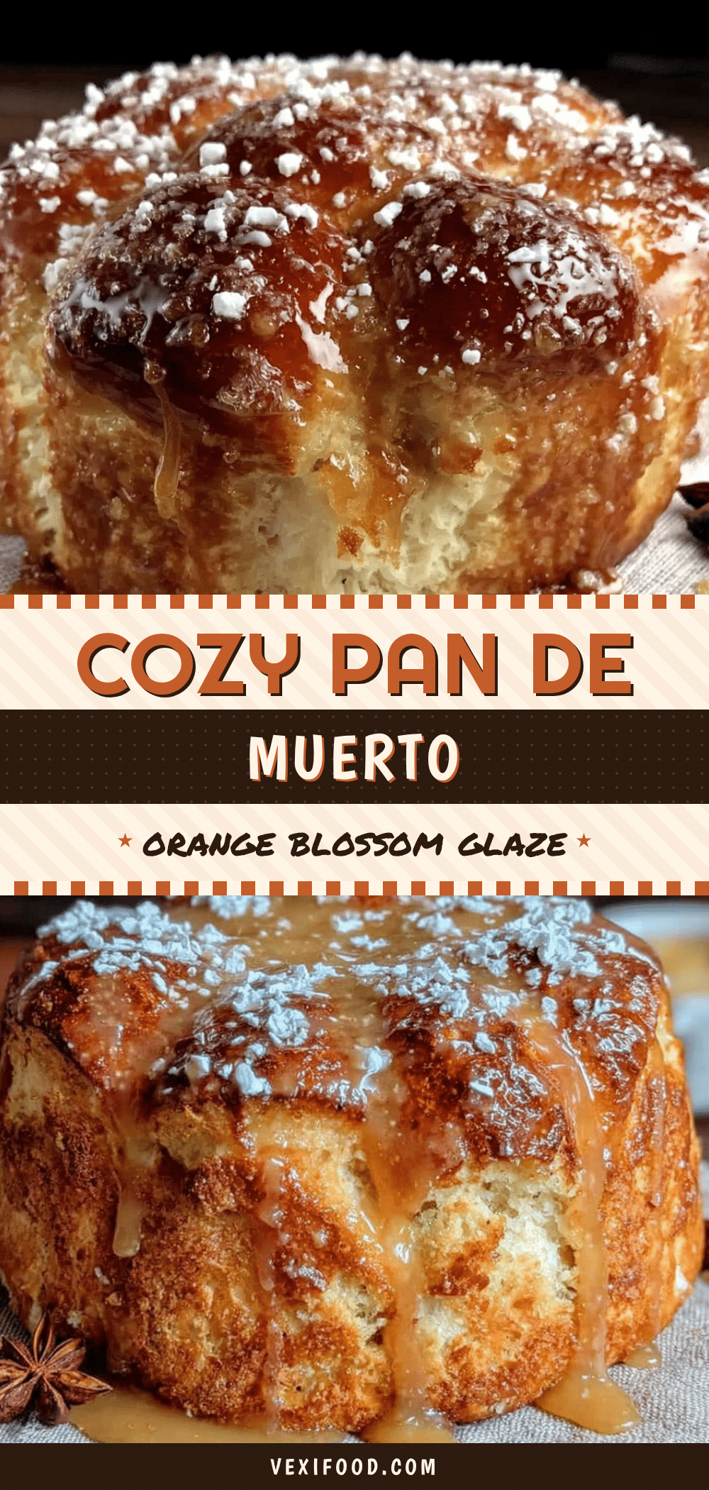 Pan de Muerto with Orange Blossom Glaze recipe